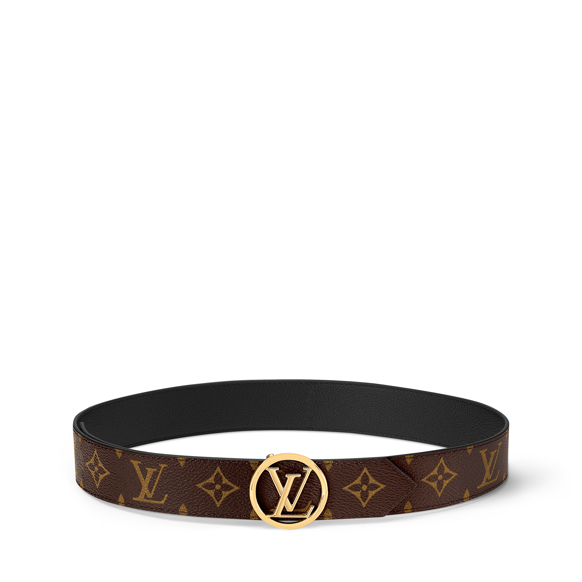 LV Circle 35mm Reversible Belt Monogram in Wanita