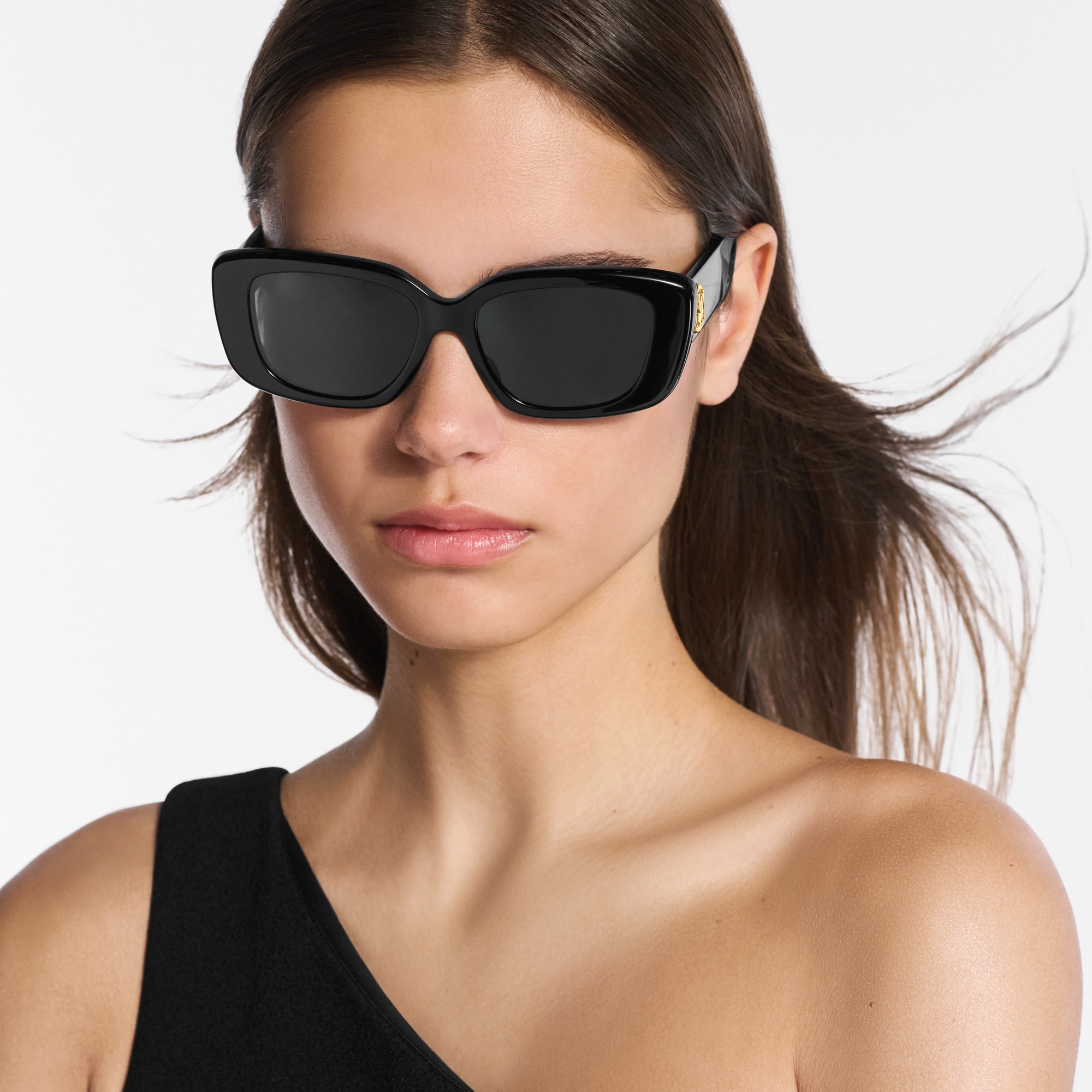 LV Circle Large Cat Eye Sunglasses S00 in Wanita