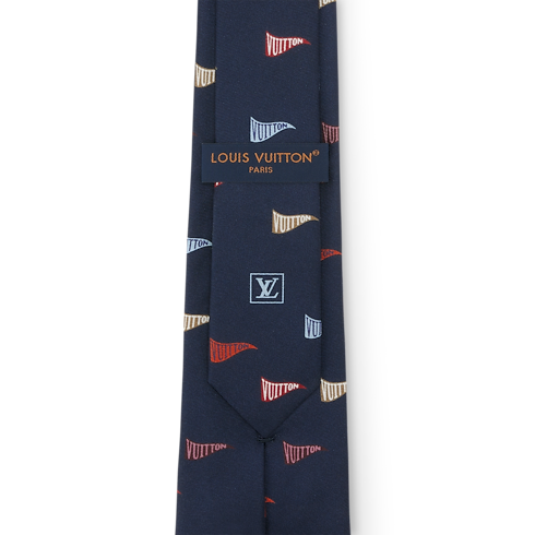 LV Club Flags Tie . in Men's Accessories Ties and Pocket Squares collections by Louis Vuitton (Product zoom)