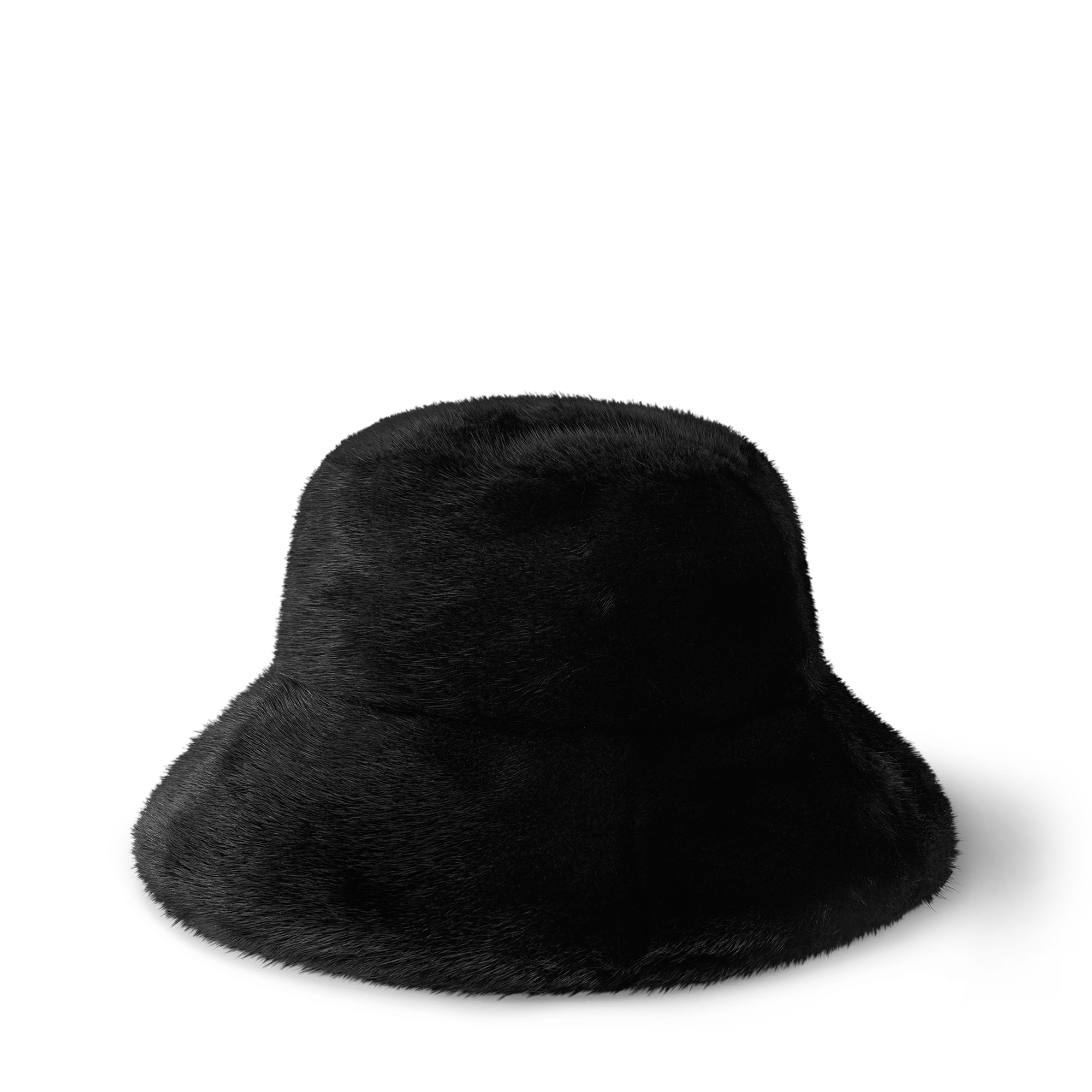 LV Cosy Mink Fur Bucket Hat S00 in Wanita
