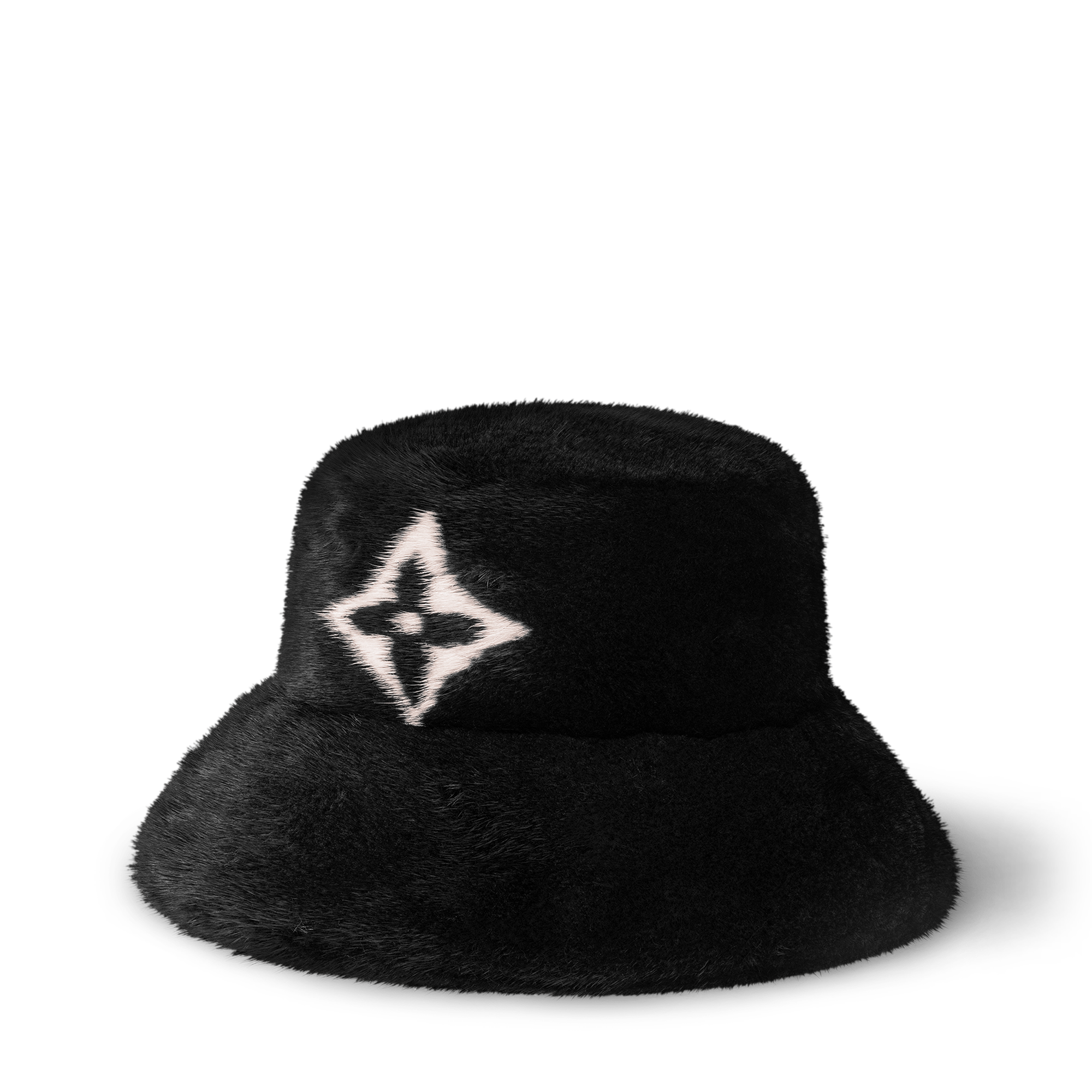 LV Cosy Mink Fur Bucket Hat S00 in Wanita