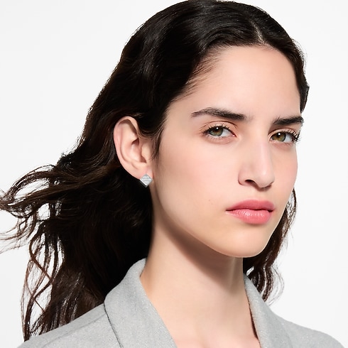 LV Cube Earrings Silver . in Women's Fashion Jewelry Earrings collections by Louis Vuitton (Product zoom)