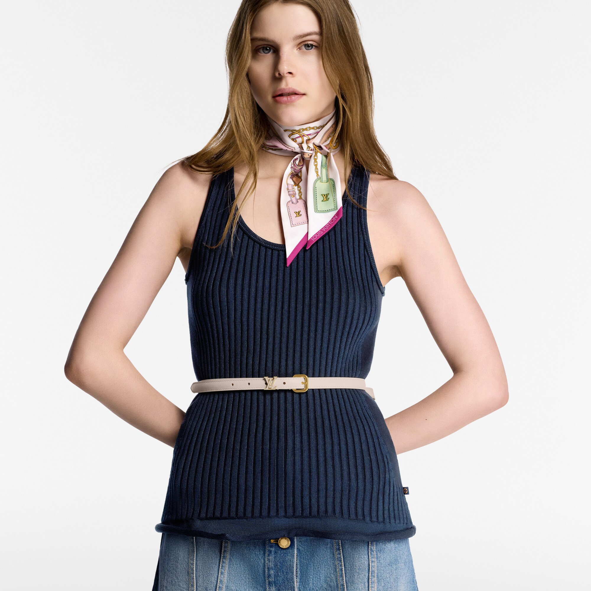 LV Darling Ard 15mm Belt  in Wanita