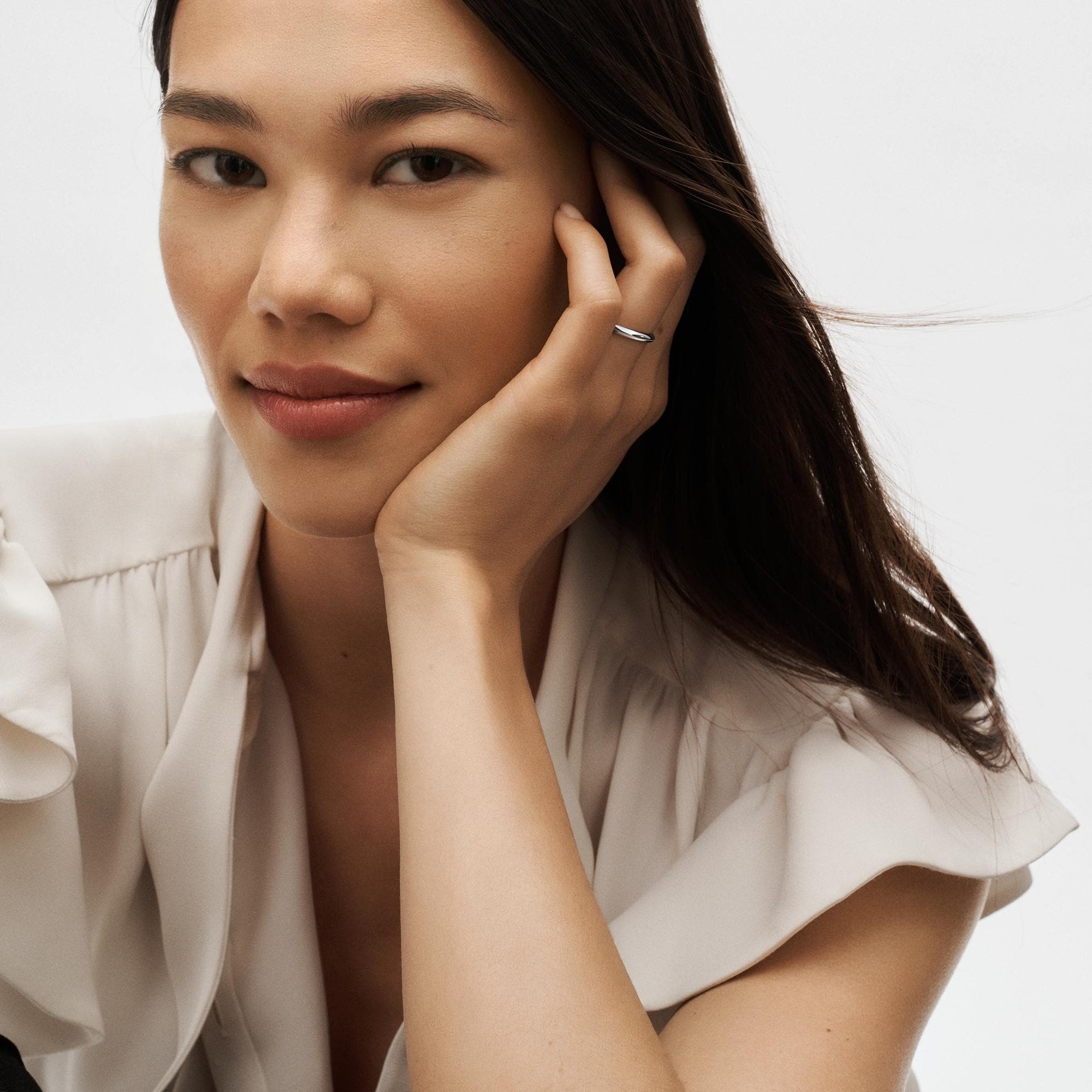 LV Diamonds 2.5mm Wedding Band, Platinum  in Perhiasan