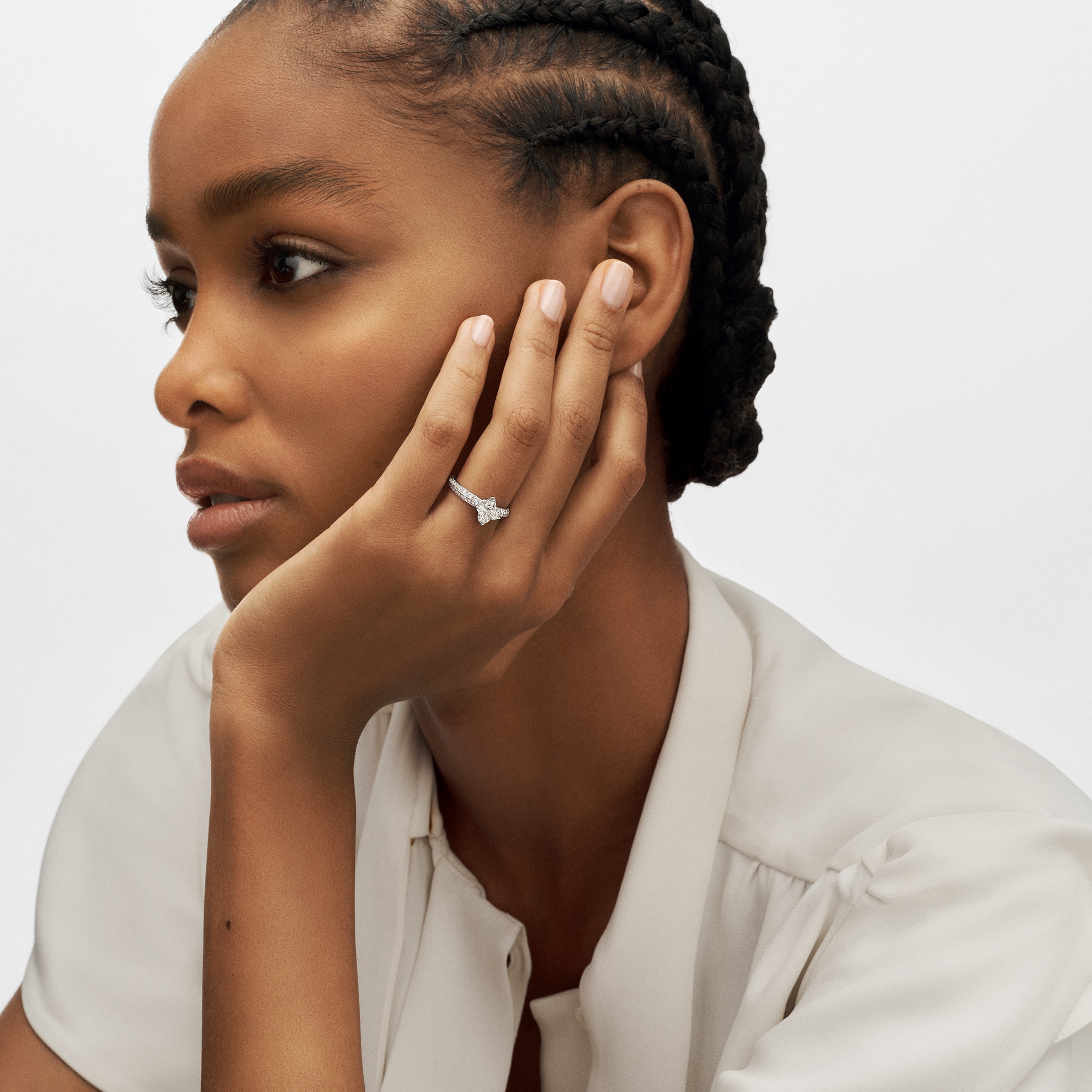 LV Diamonds Pavé Solitaire, LV Monogram Star cut  in Perhiasan