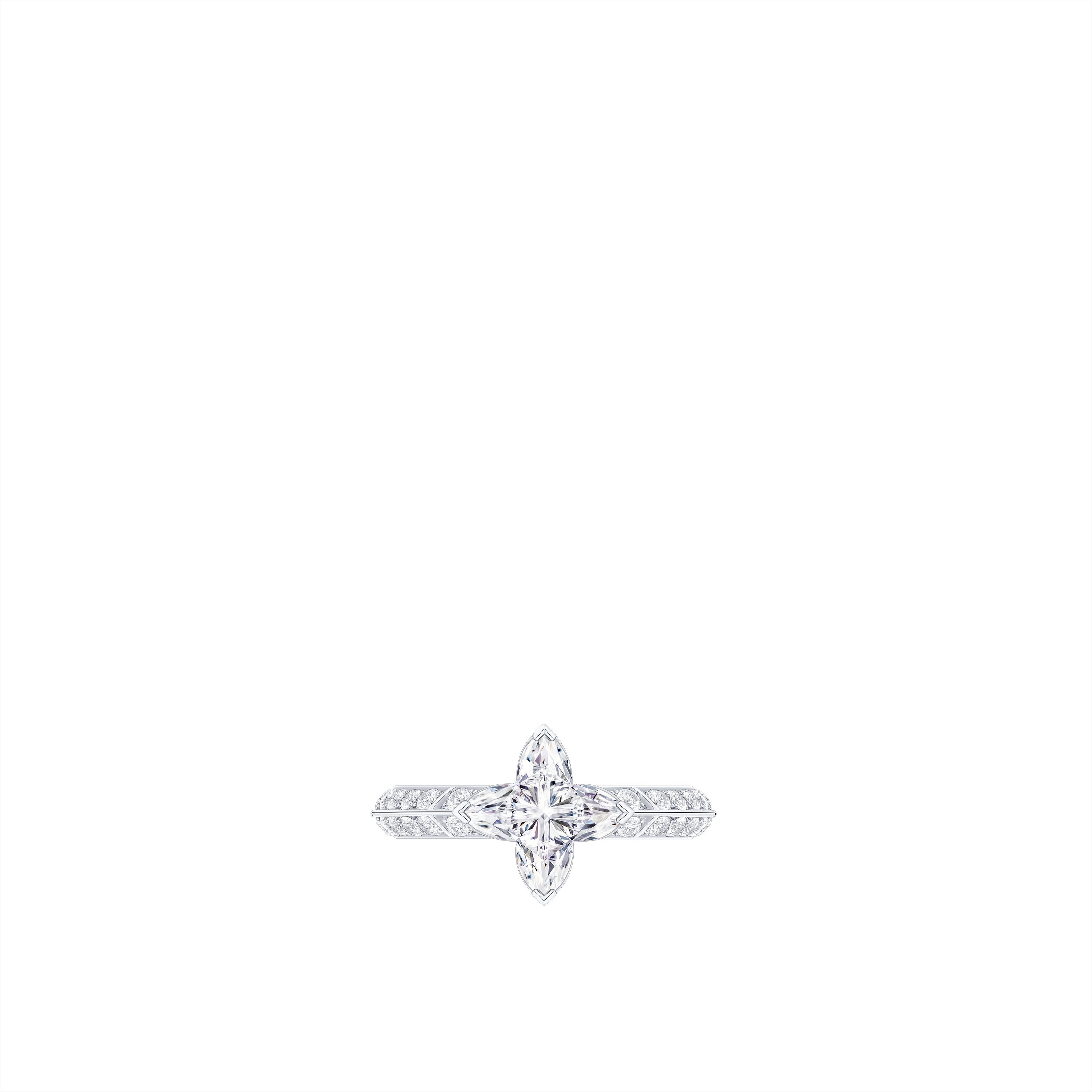 LV Diamonds Pavé Solitaire, LV Monogram Star cut  in Perhiasan