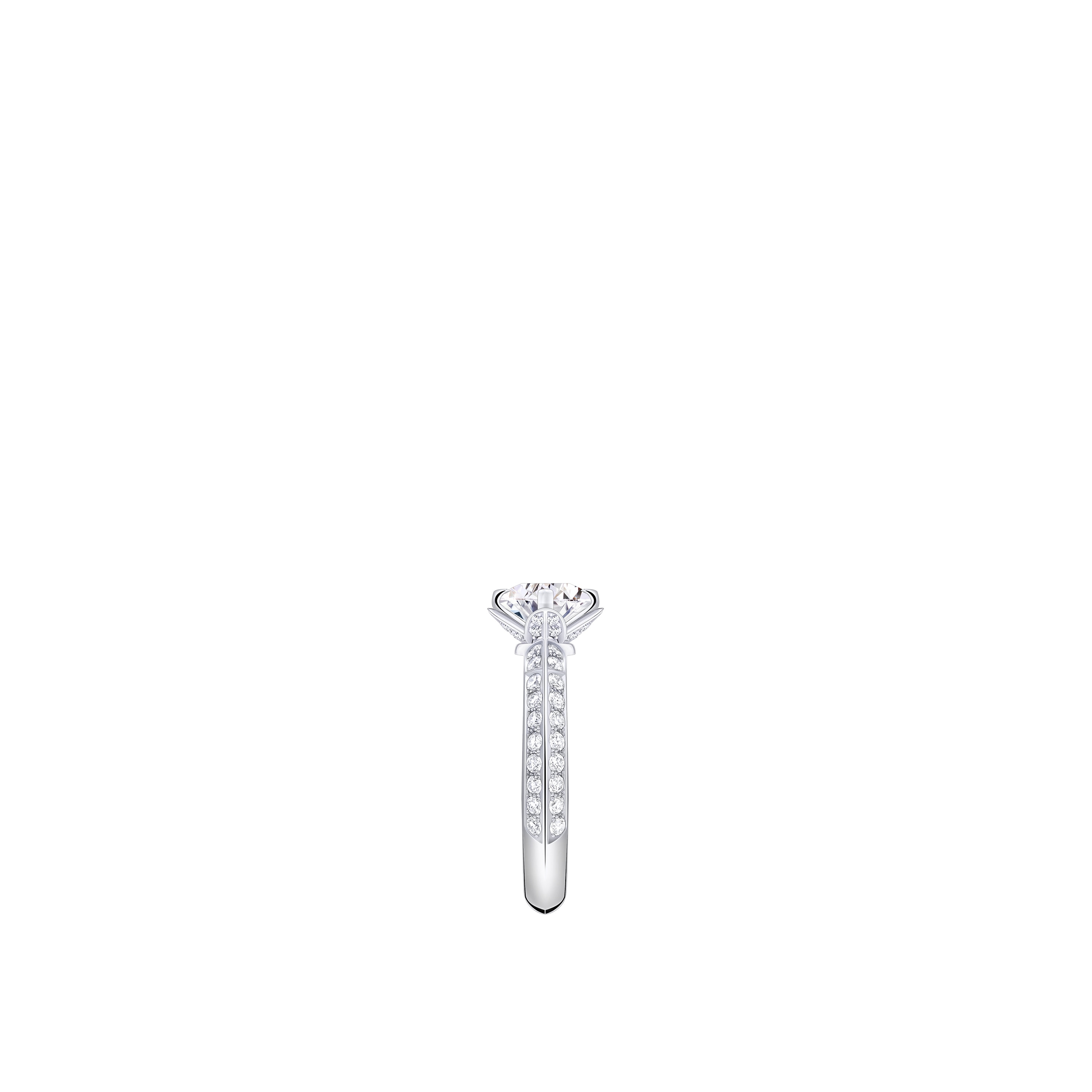 LV Diamonds Pavé Solitaire, Round Brilliant cut  in Perhiasan