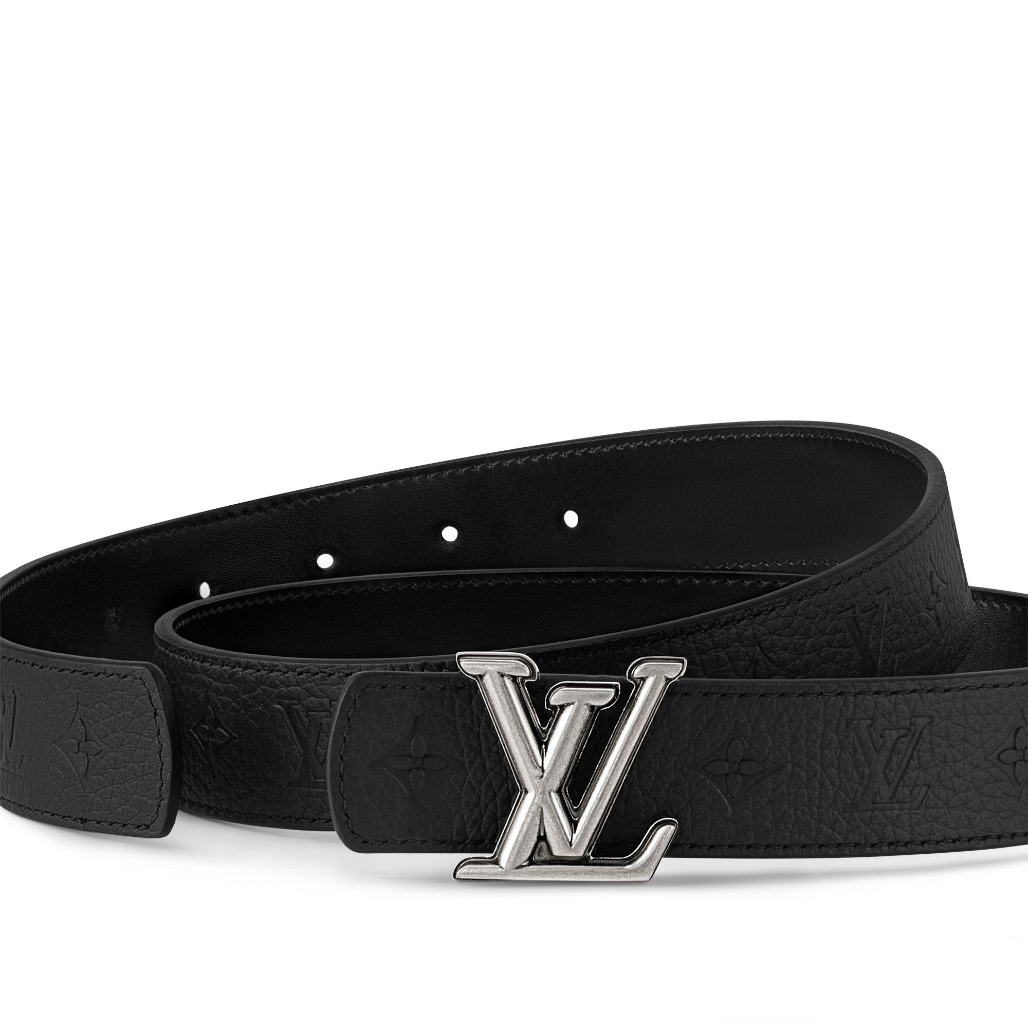 LV Dimension 30mm Reversible Belt Taurillon in Pria