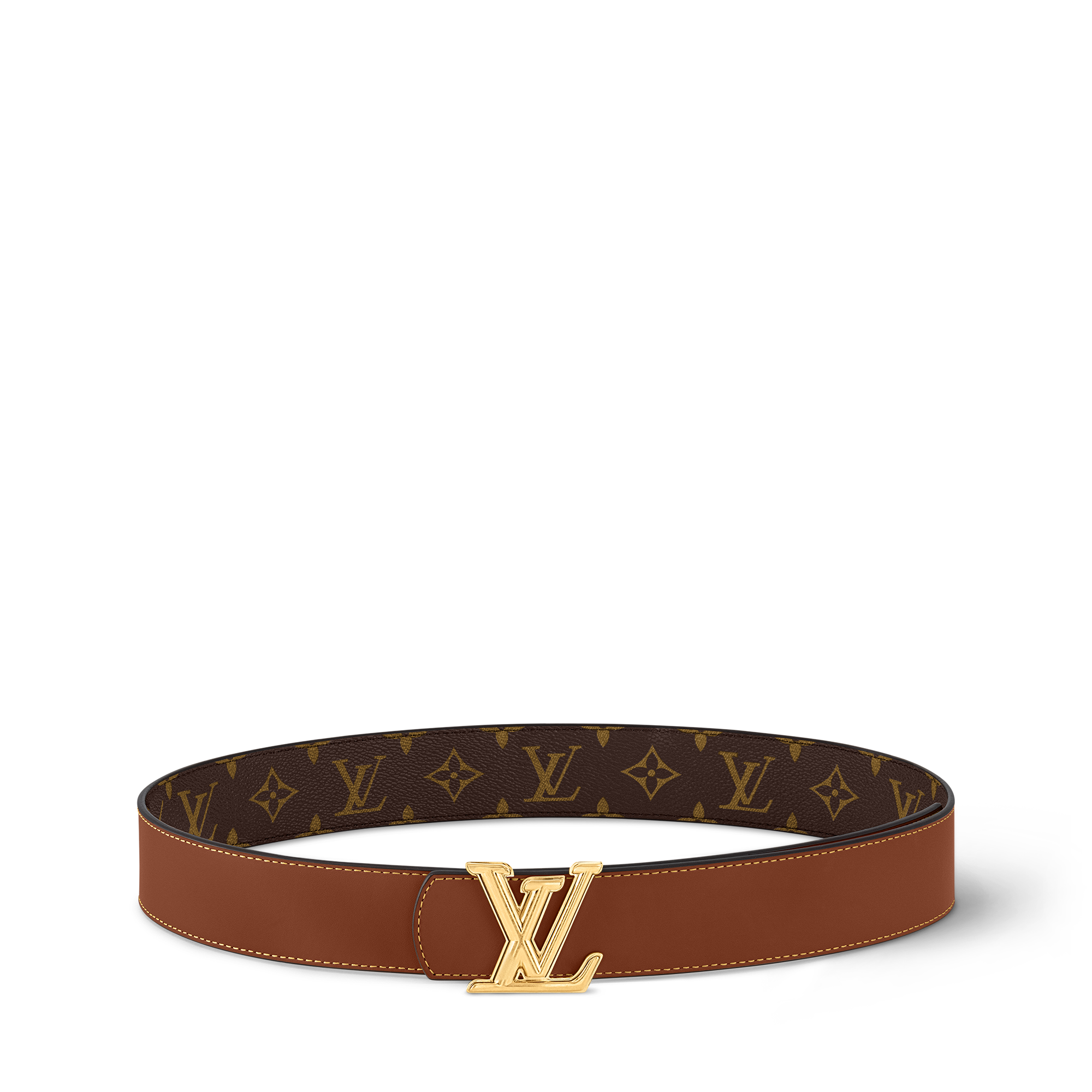 LV Dimension 40mm Reversible Belt Monogram in Pria