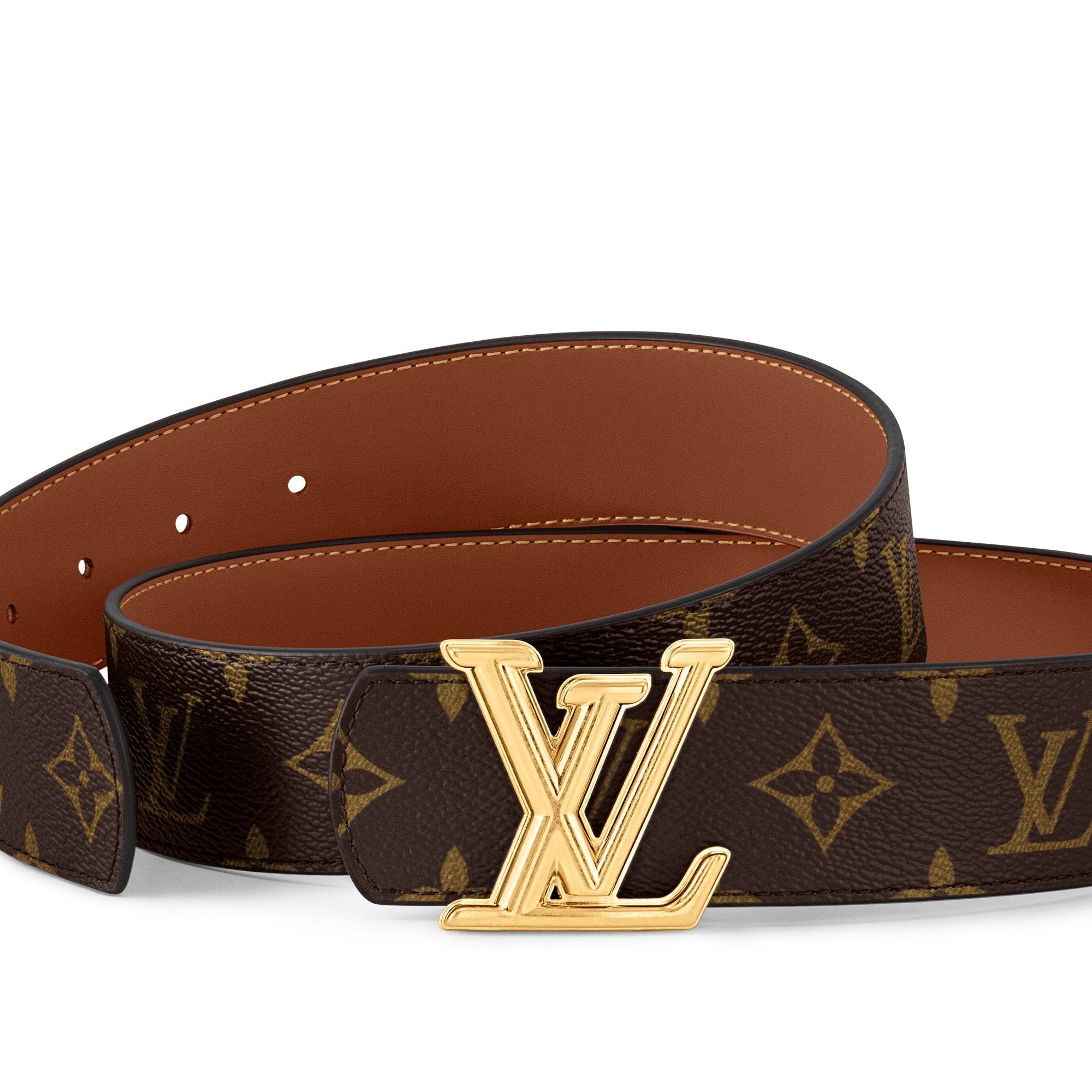 LV Dimension 40mm Reversible Belt Monogram in Pria