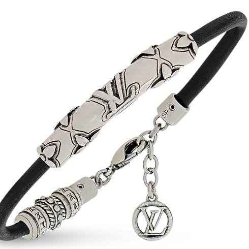 LV Drift Leather Bracelet in Pria's Fashion Jewelry Gelang Pria collections by Louis Vuitton (Perbesar produk)