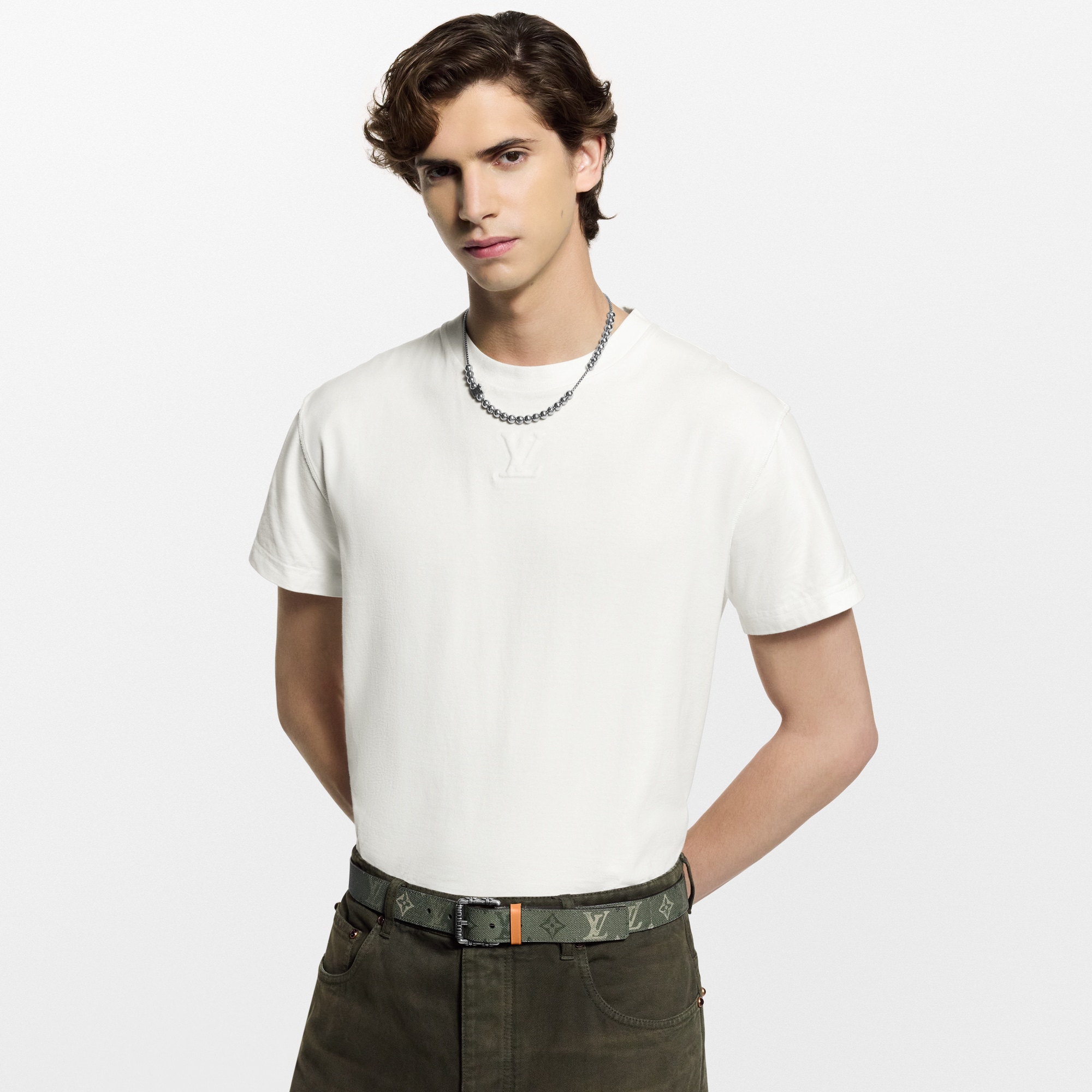 LV Drift Monogram Surplus 35mm Belt  in Pria