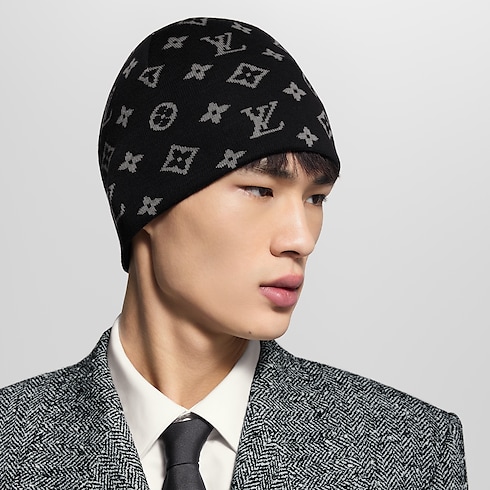LV Fit Monogram Beanie . in Men's Accessories Hats, Beanies and Gloves collections by Louis Vuitton (Product zoom)