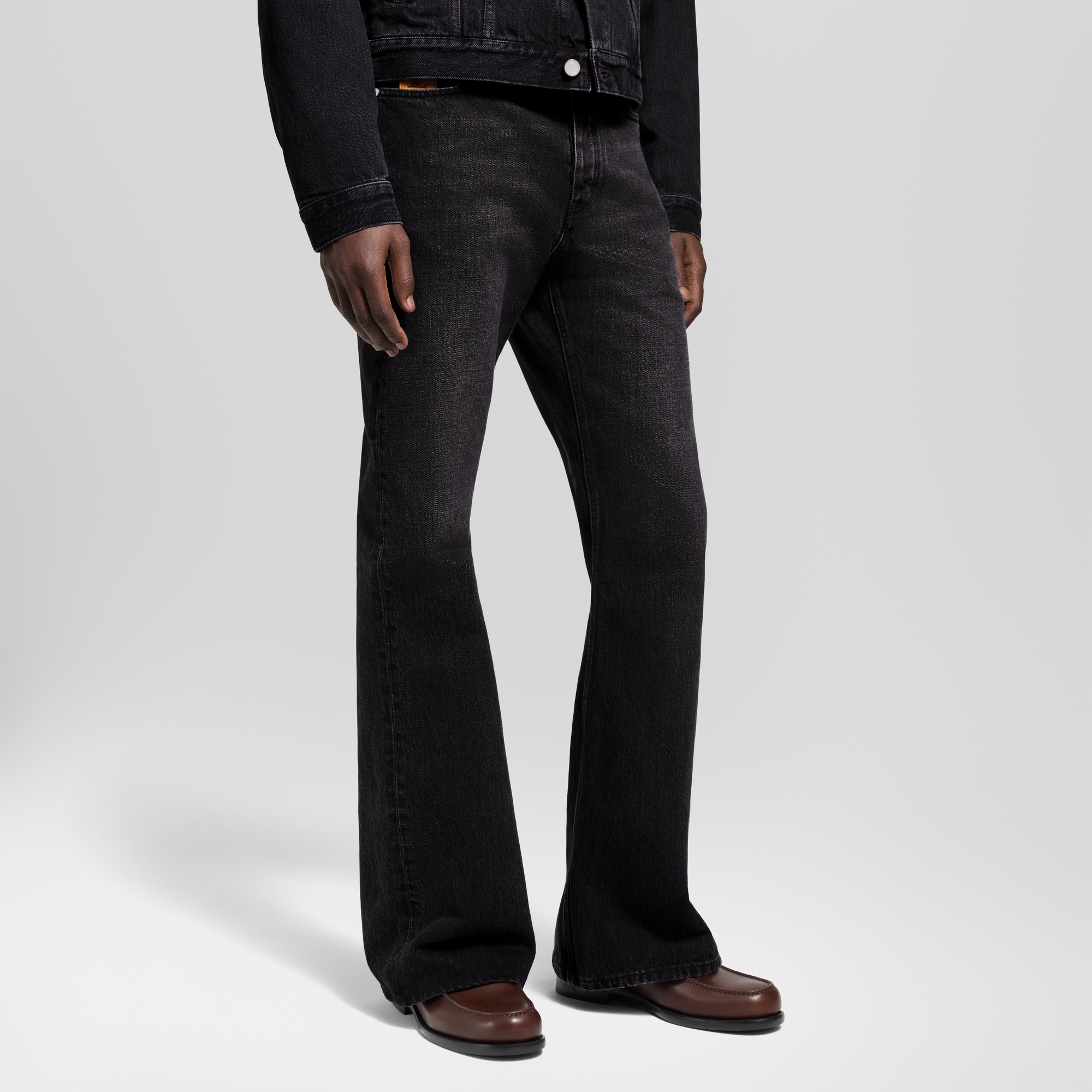 LV Flared Denim Pants  in Pria