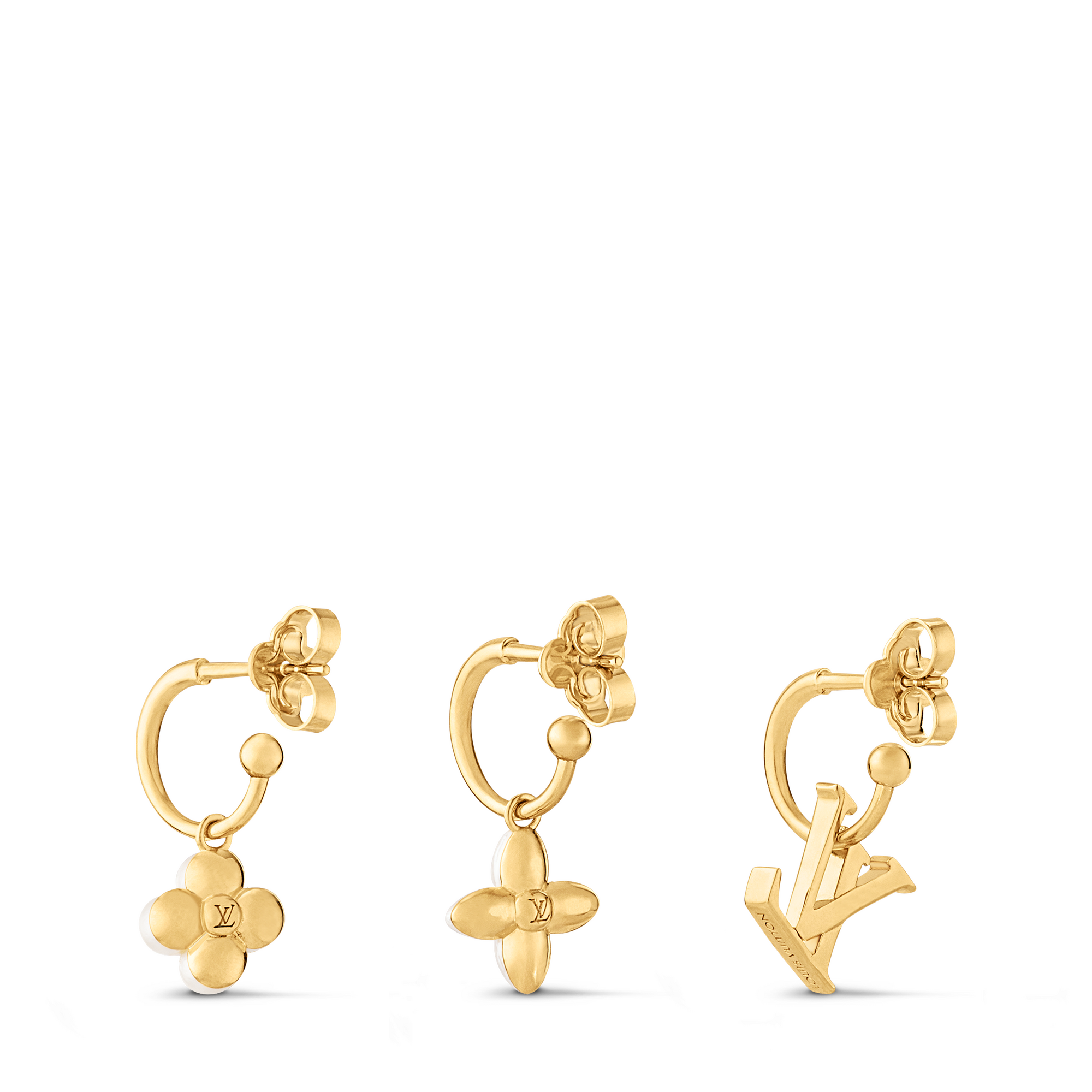 LV Floragram Earrings S00 in Wanita
