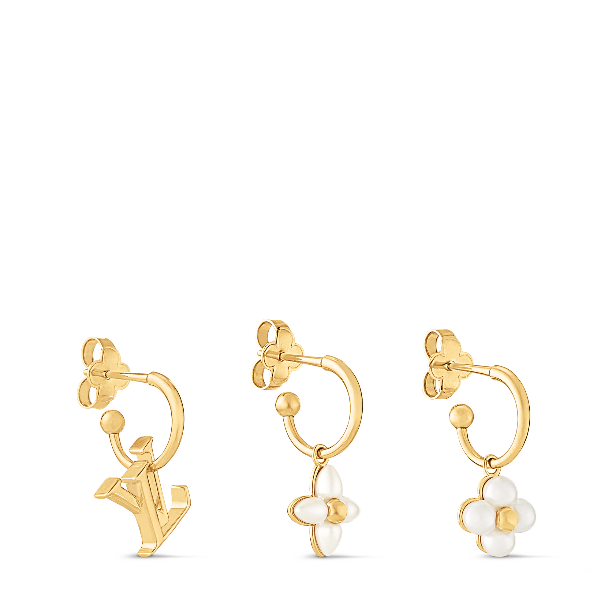 LV Floragram Earrings S00 in Wanita