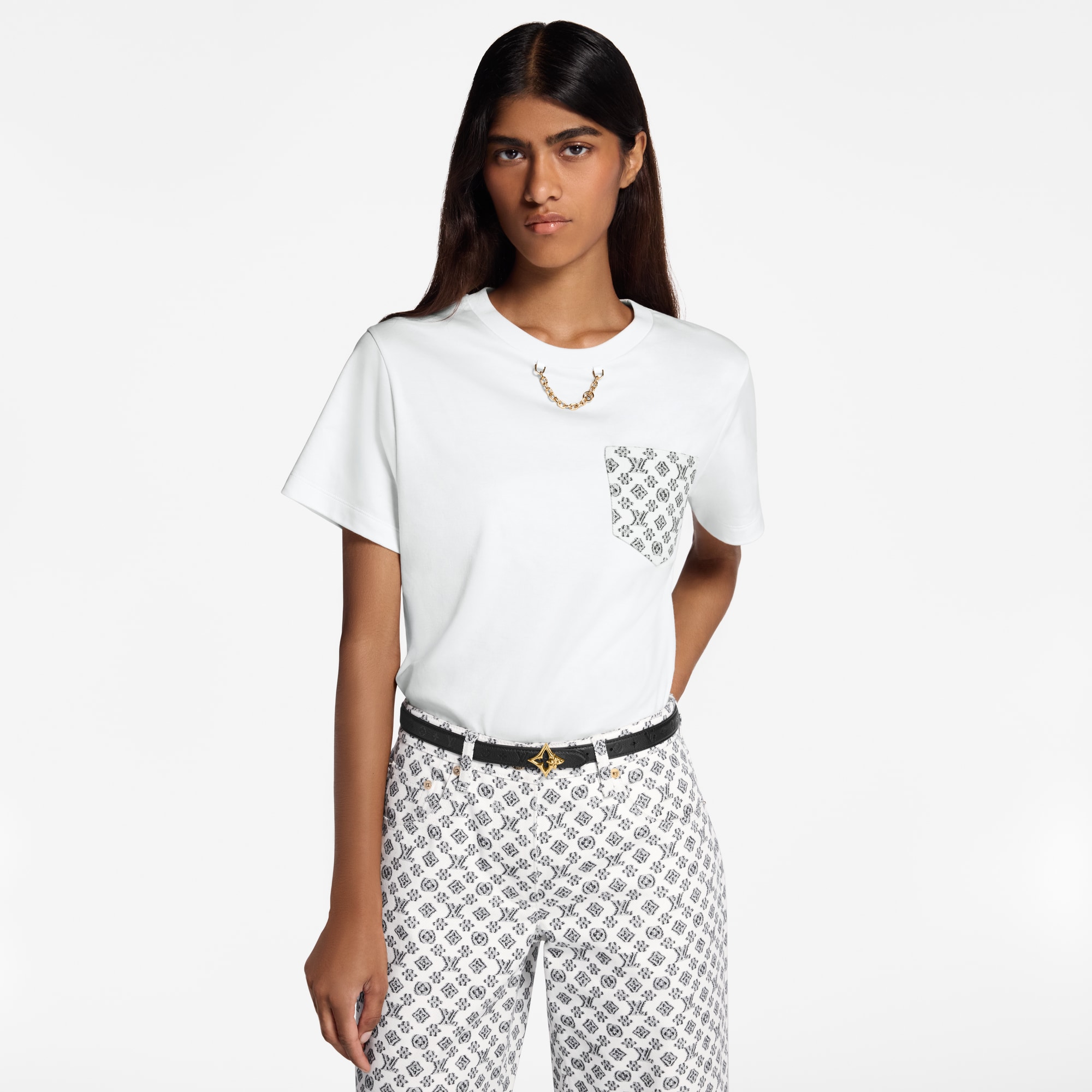 LV Flowergram 20mm Reversible Belt  in Wanita