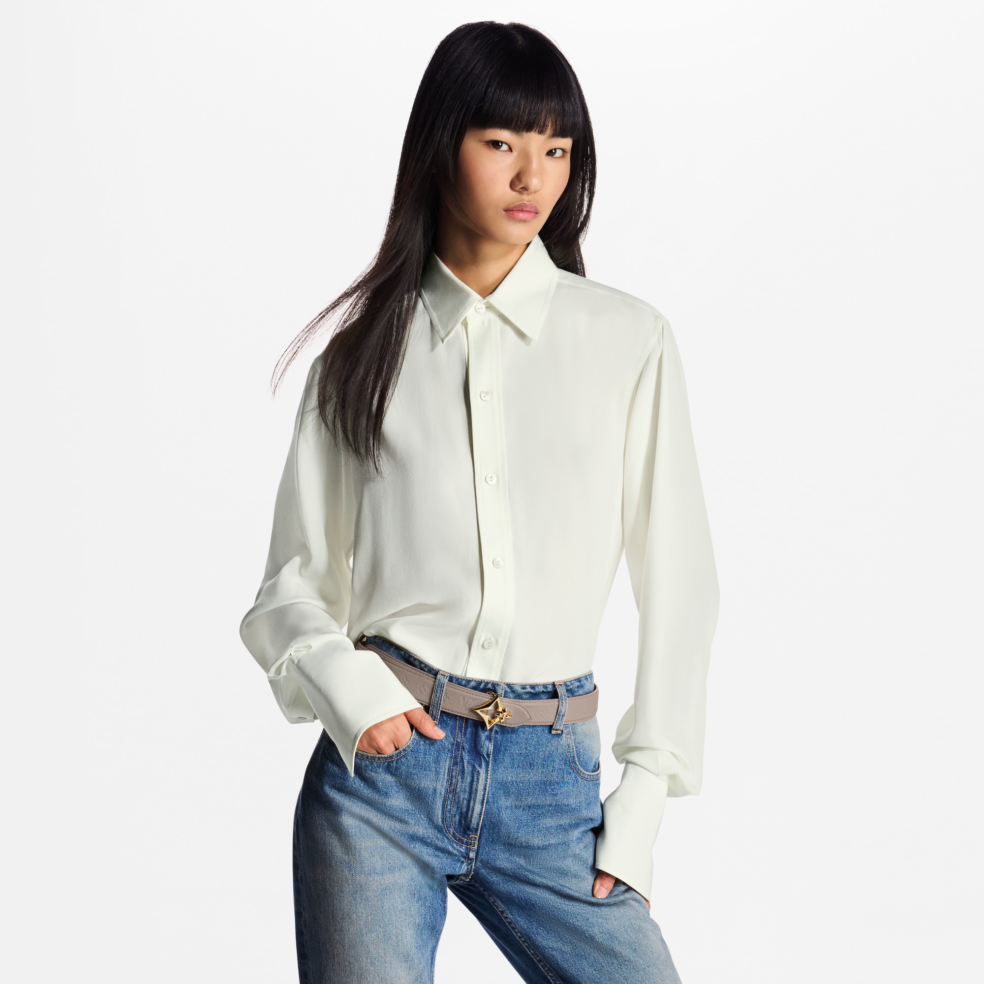 LV Flowergram Ard 30mm Reversible Belt  in Wanita