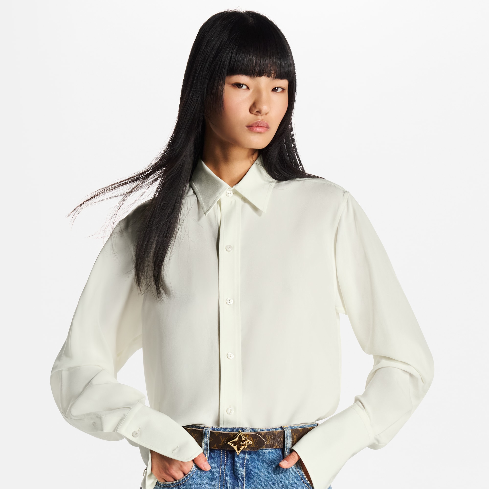 LV Flowergram Ard 30mm Reversible Belt  in Wanita