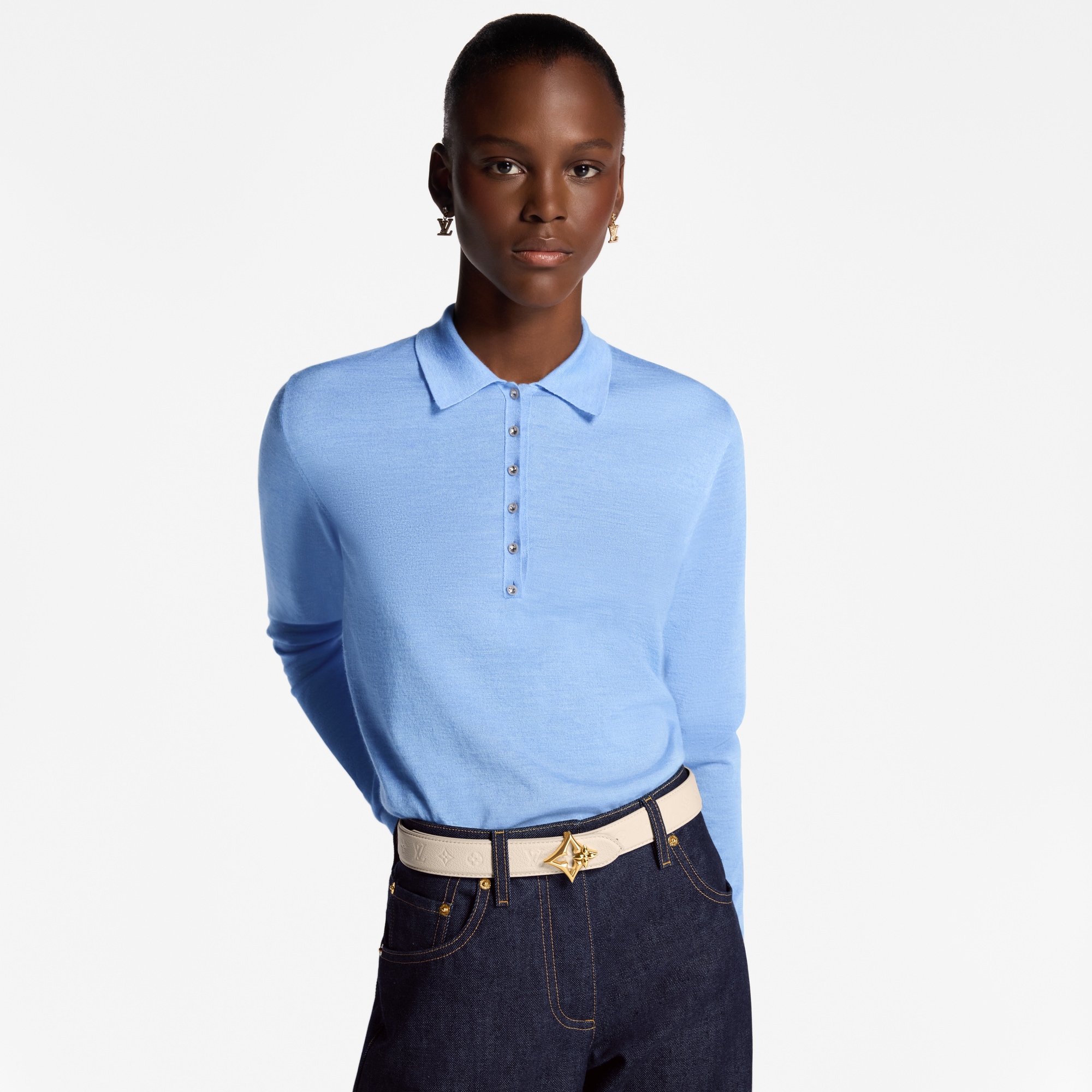 LV Flowergram Enamel 30mm Reversible Belt  in Wanita