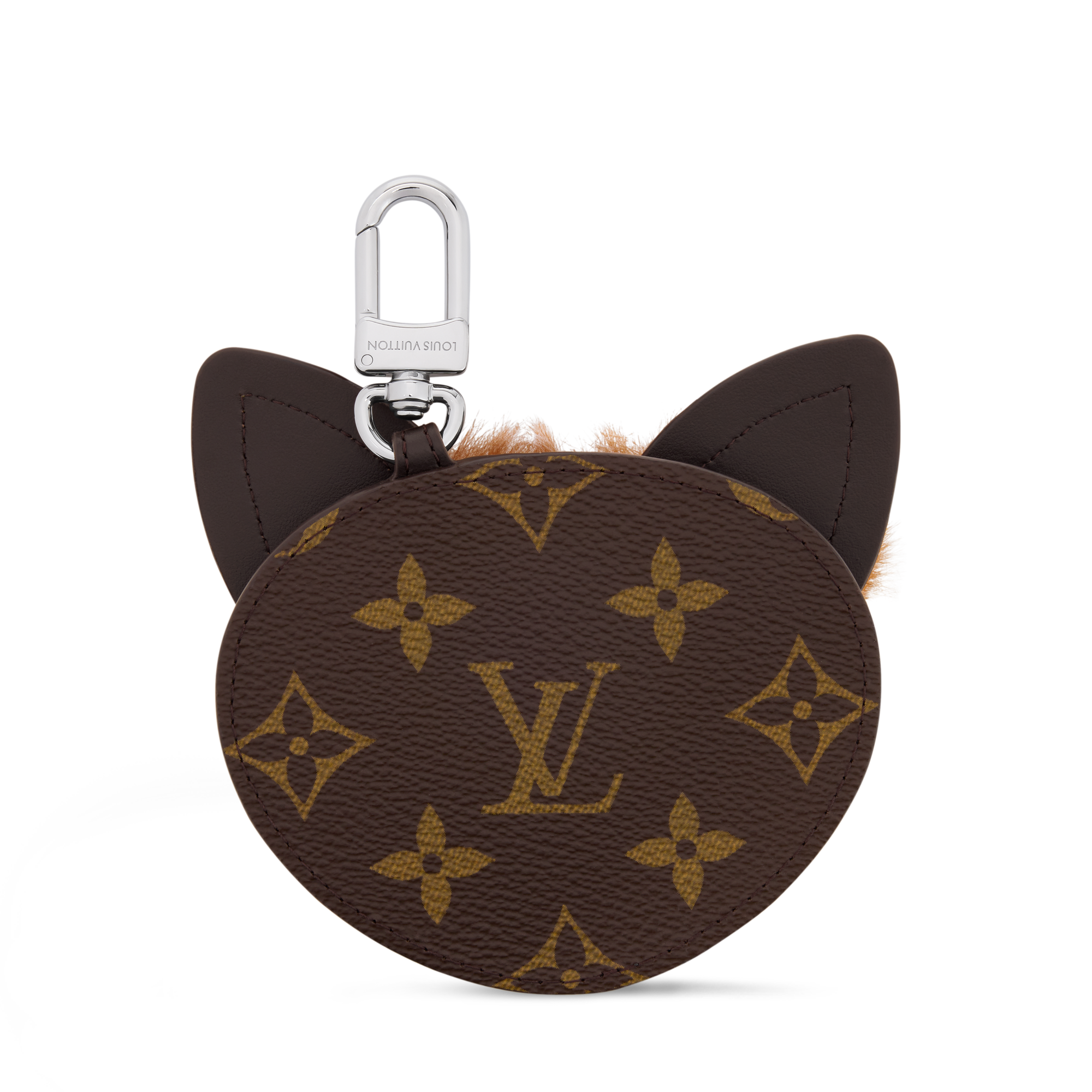 LV Fox Bag Charm S00 in Pria
