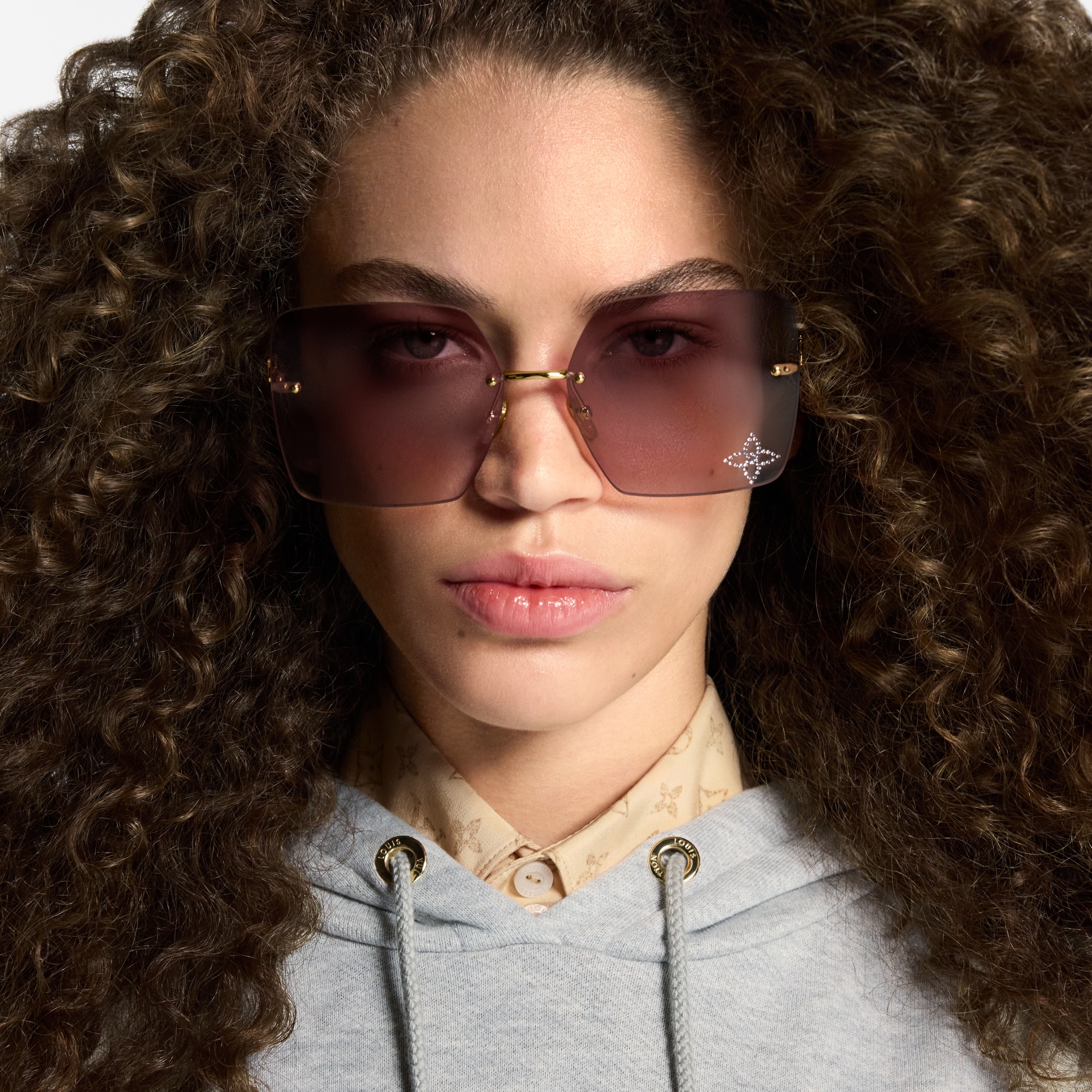 LV Glam 2.0 Square Sunglasses S00 in Wanita