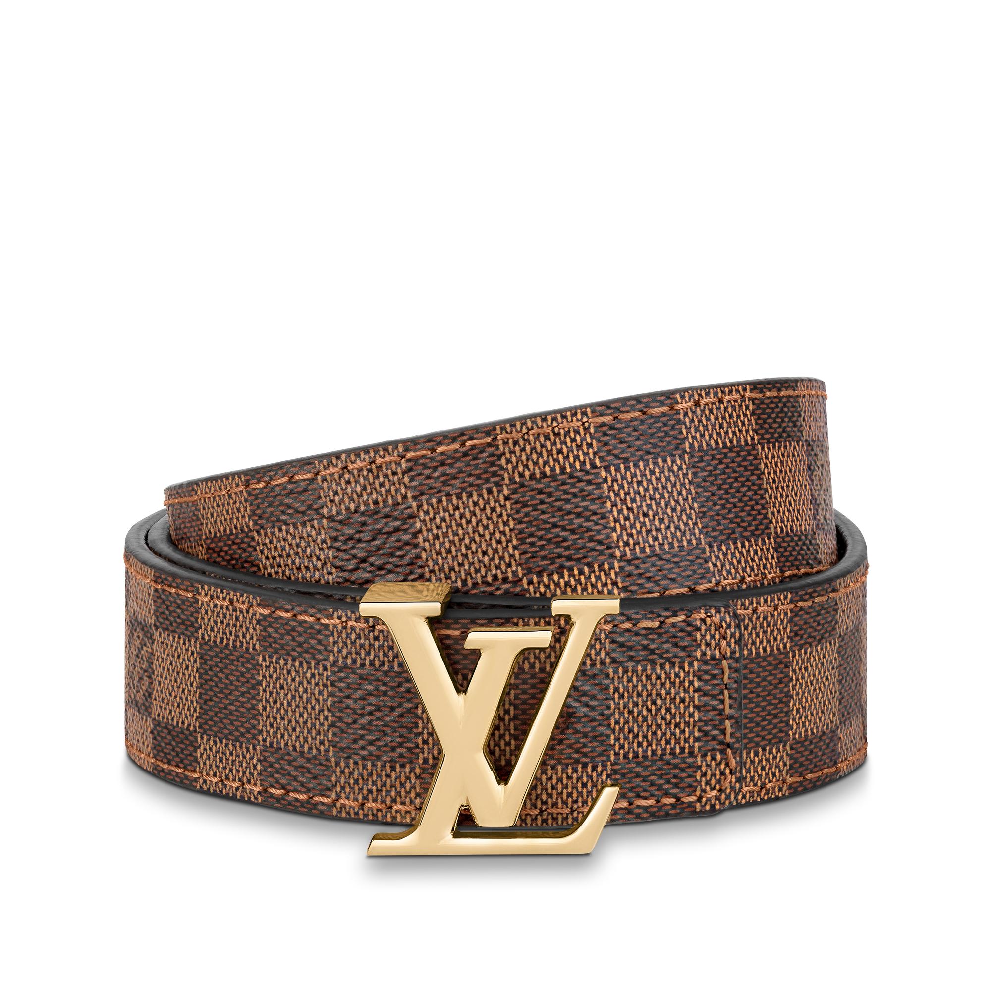 LV Iconic 25 mm Reversible Belt Damier Ebene in Wanita