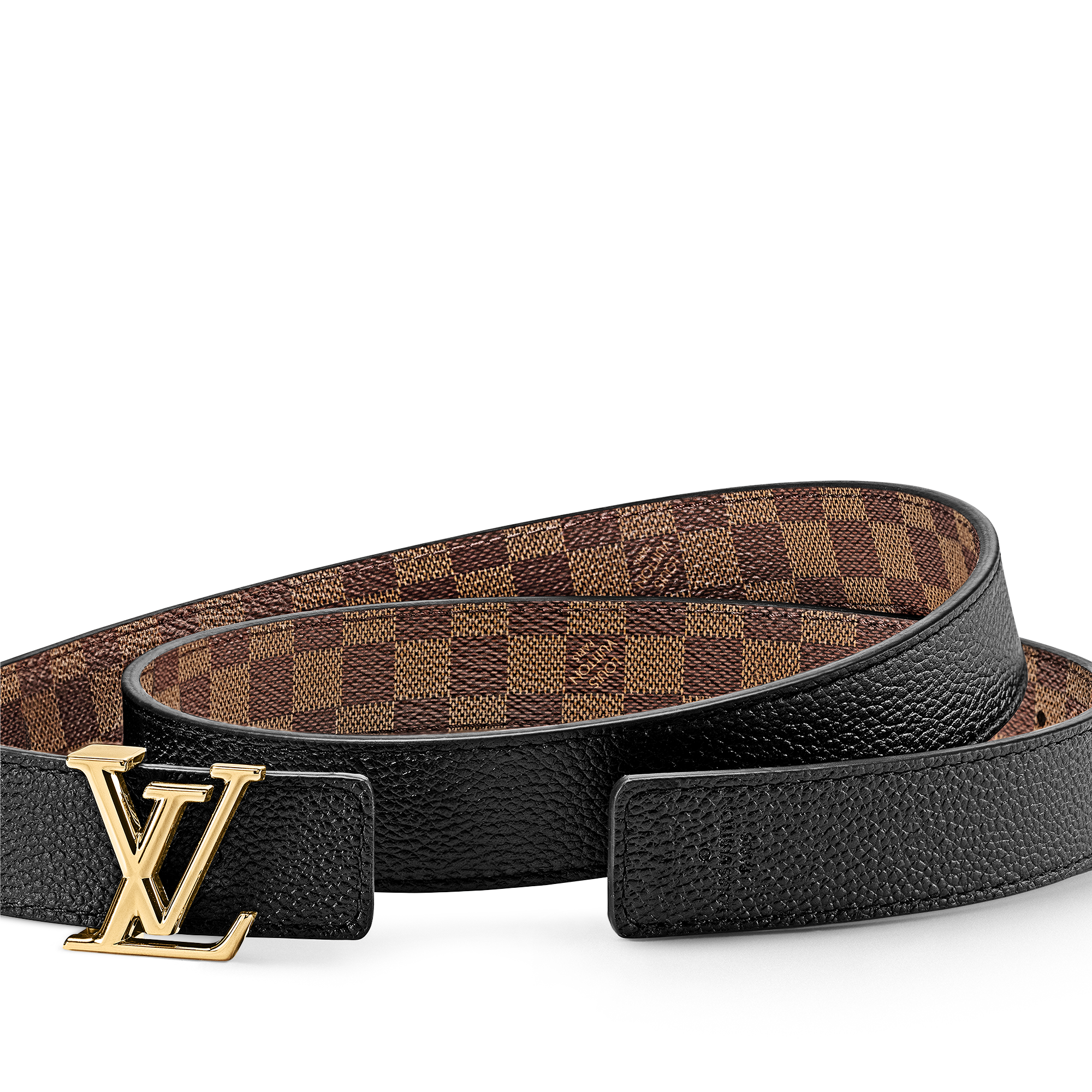 LV Iconic 25 mm Reversible Belt Damier Ebene in Wanita