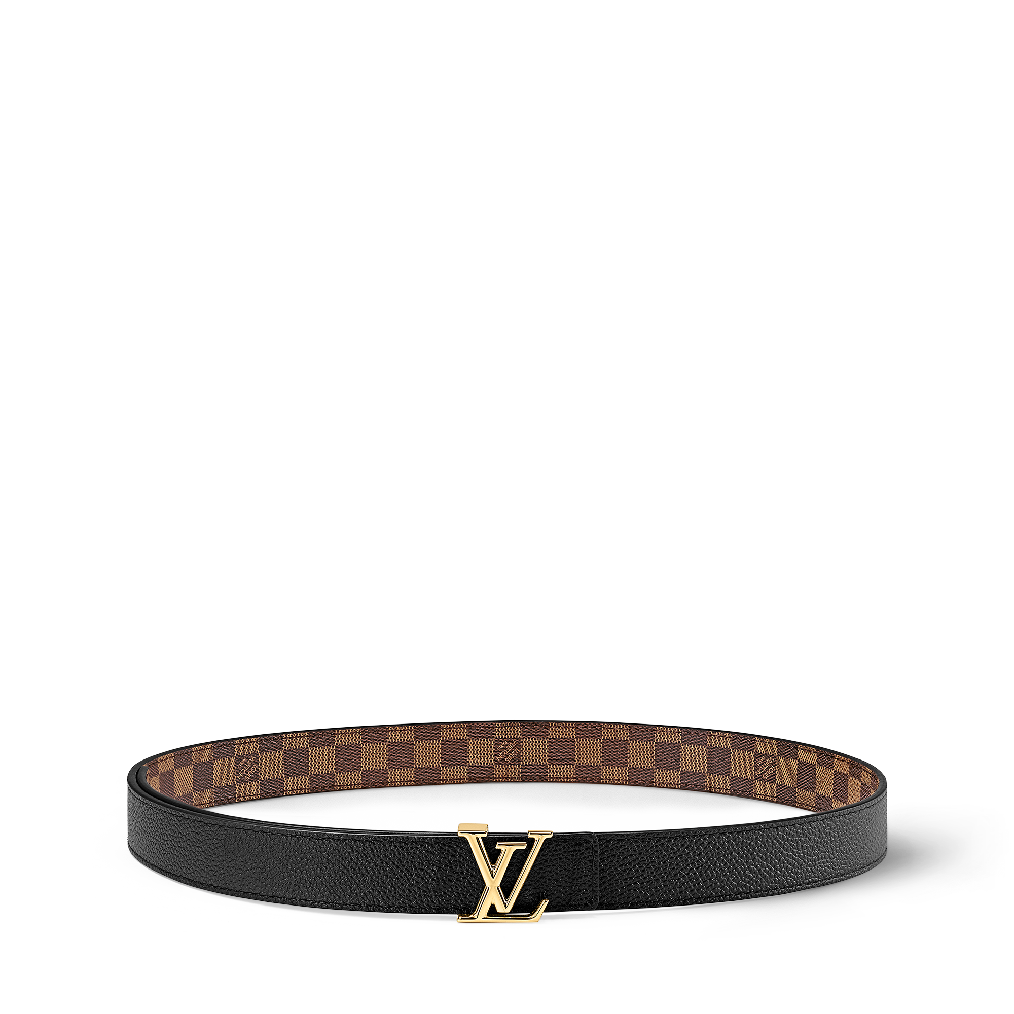 LV Iconic 25 mm Reversible Belt Damier Ebene in Wanita