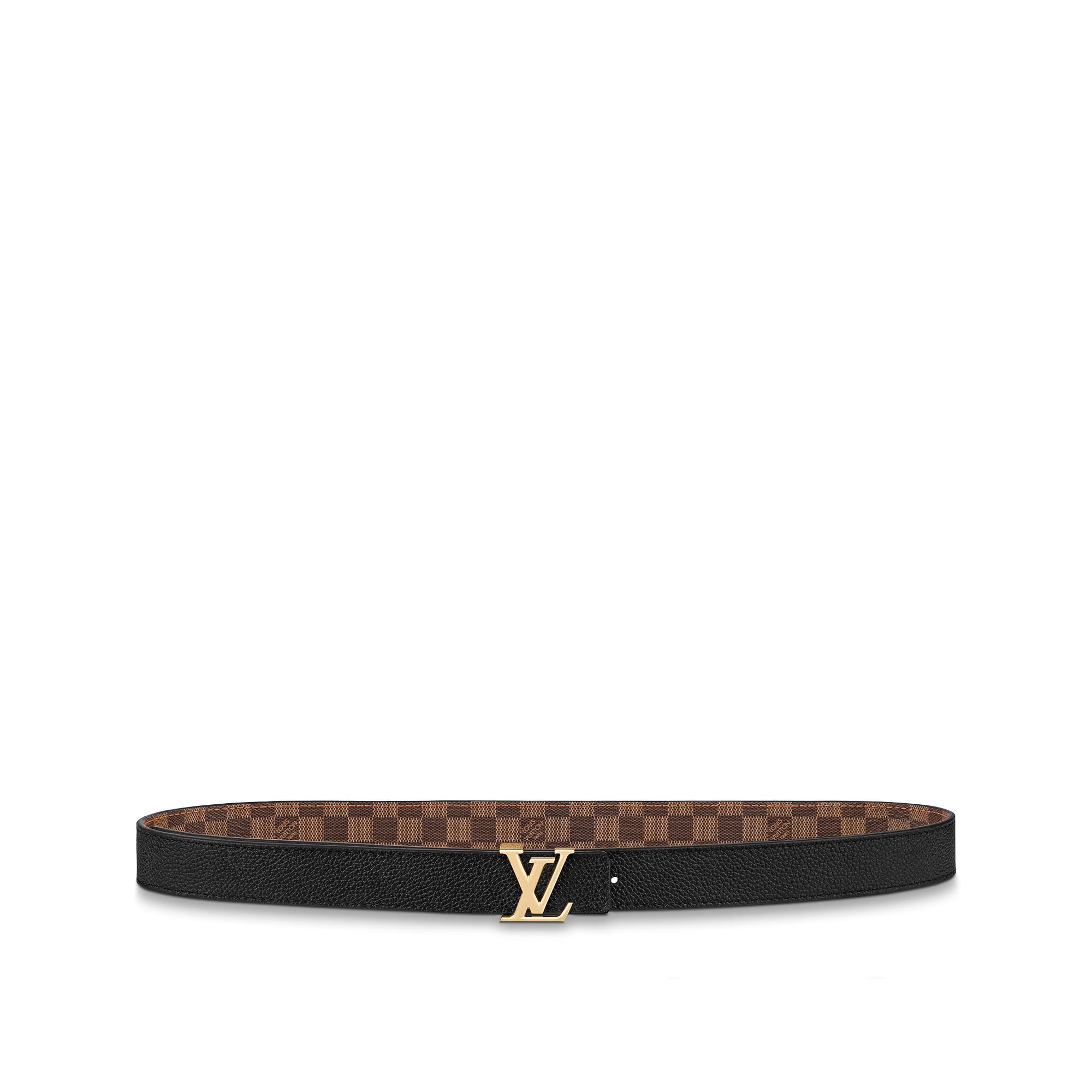 LV Iconic 25 mm Reversible Belt Damier Ebene in Wanita