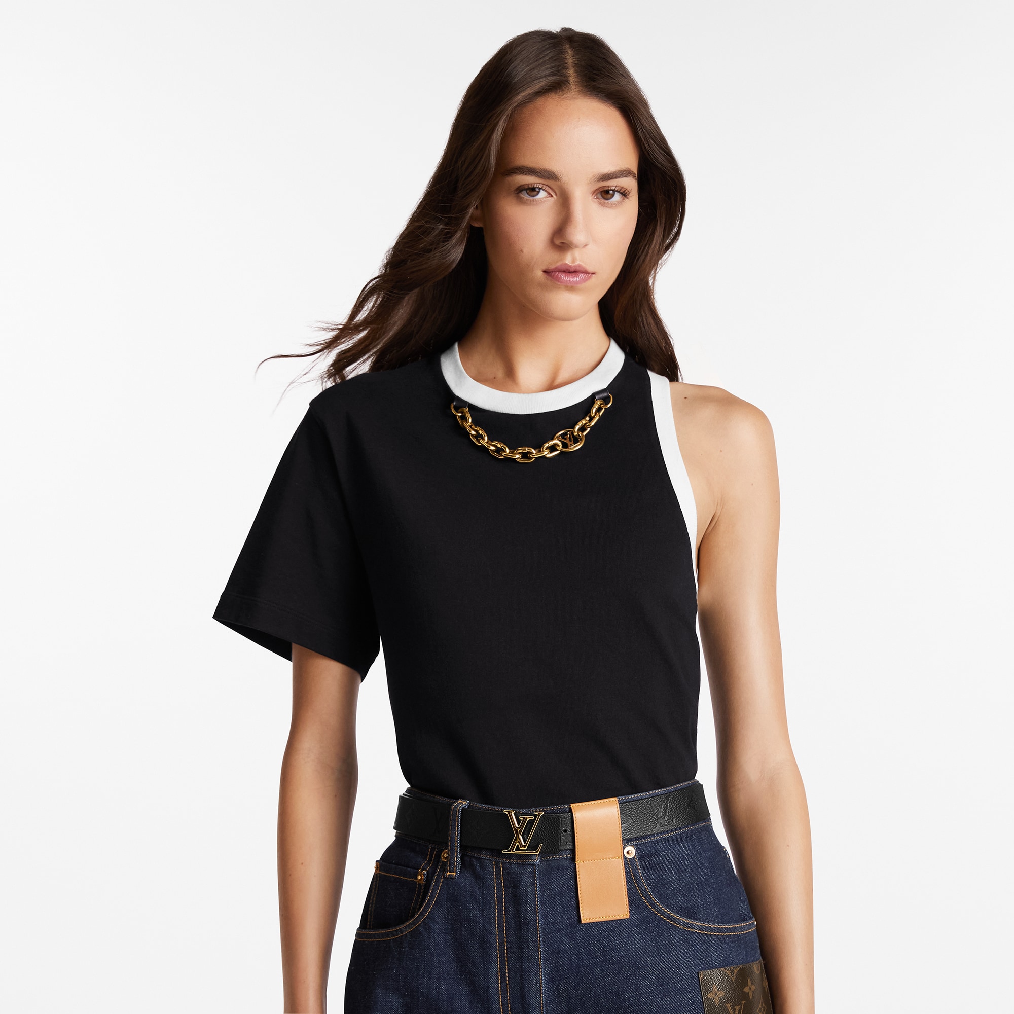 LV Iconic 30mm Reversible Belt Monogram Empreinte in Wanita