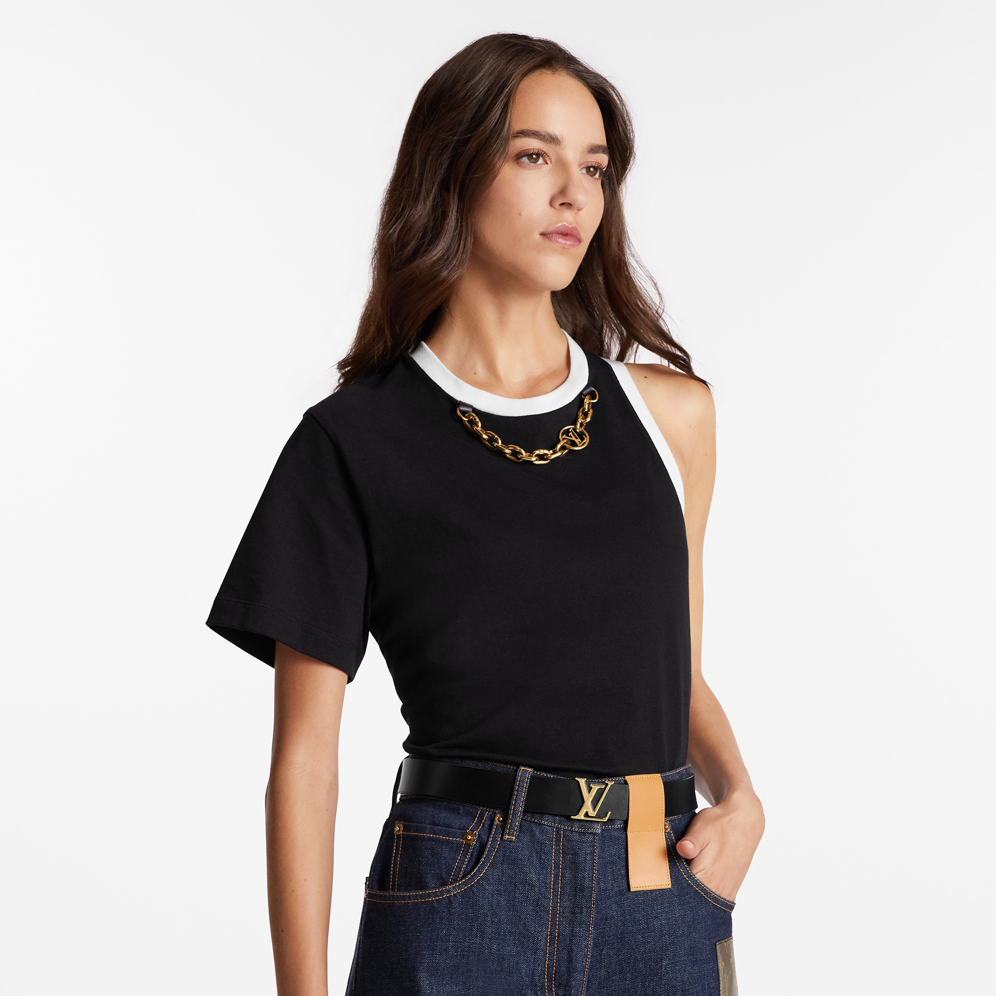 LV Iconic 30mm Reversible Belt Monogram Empreinte in Wanita