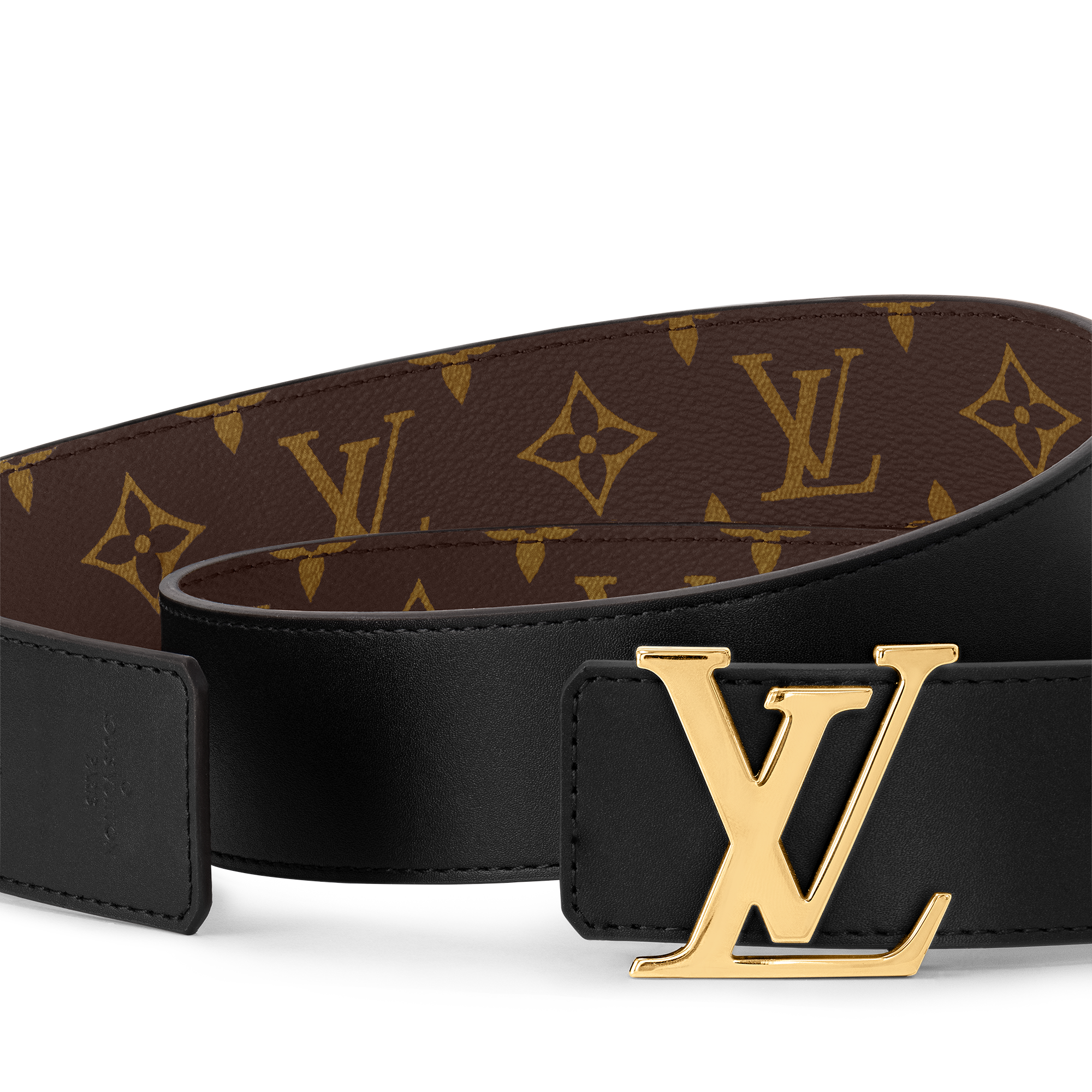 LV Initiales 40mm Reversible Belt Monogram in Wanita