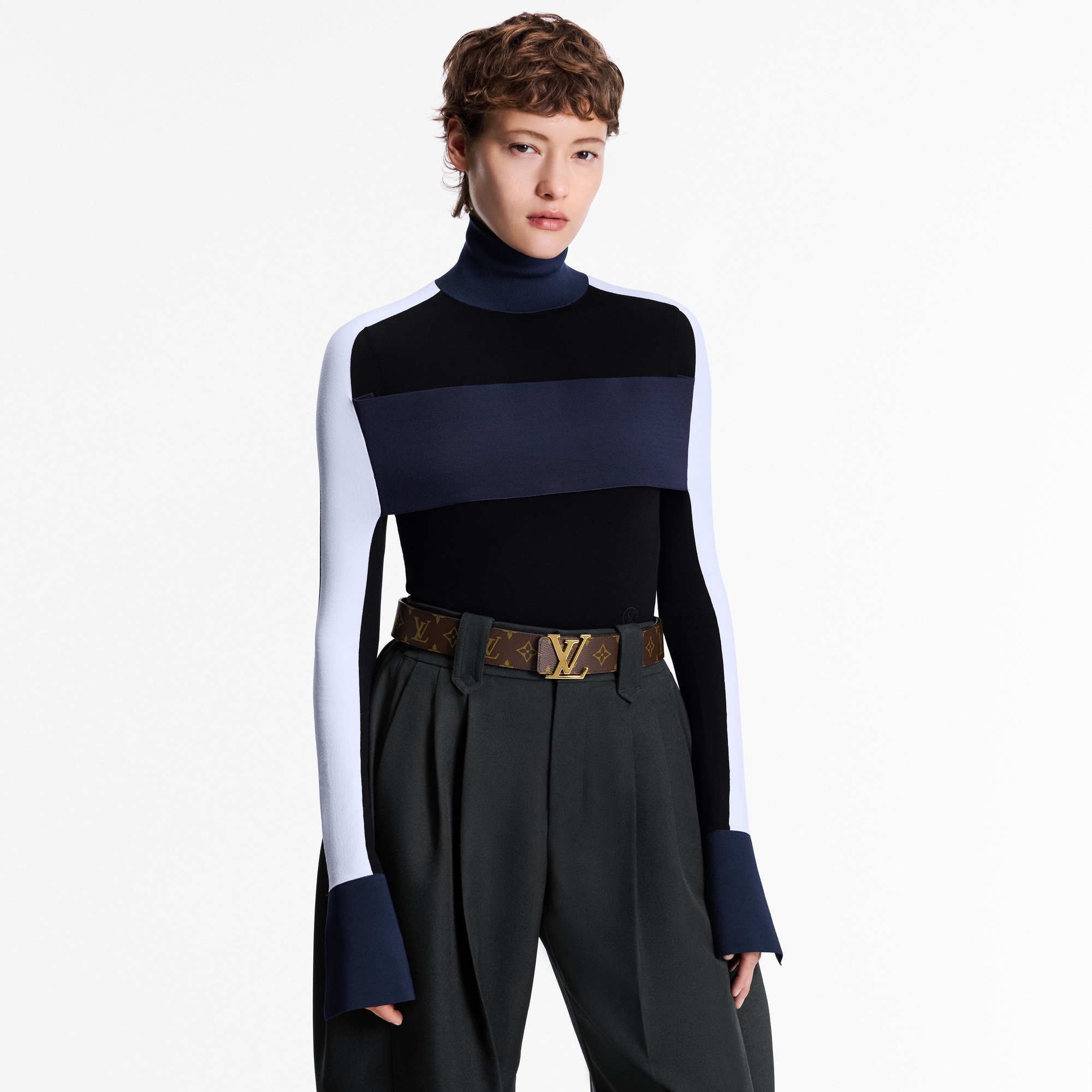 LV Initiales 40mm Reversible Belt Monogram in Wanita