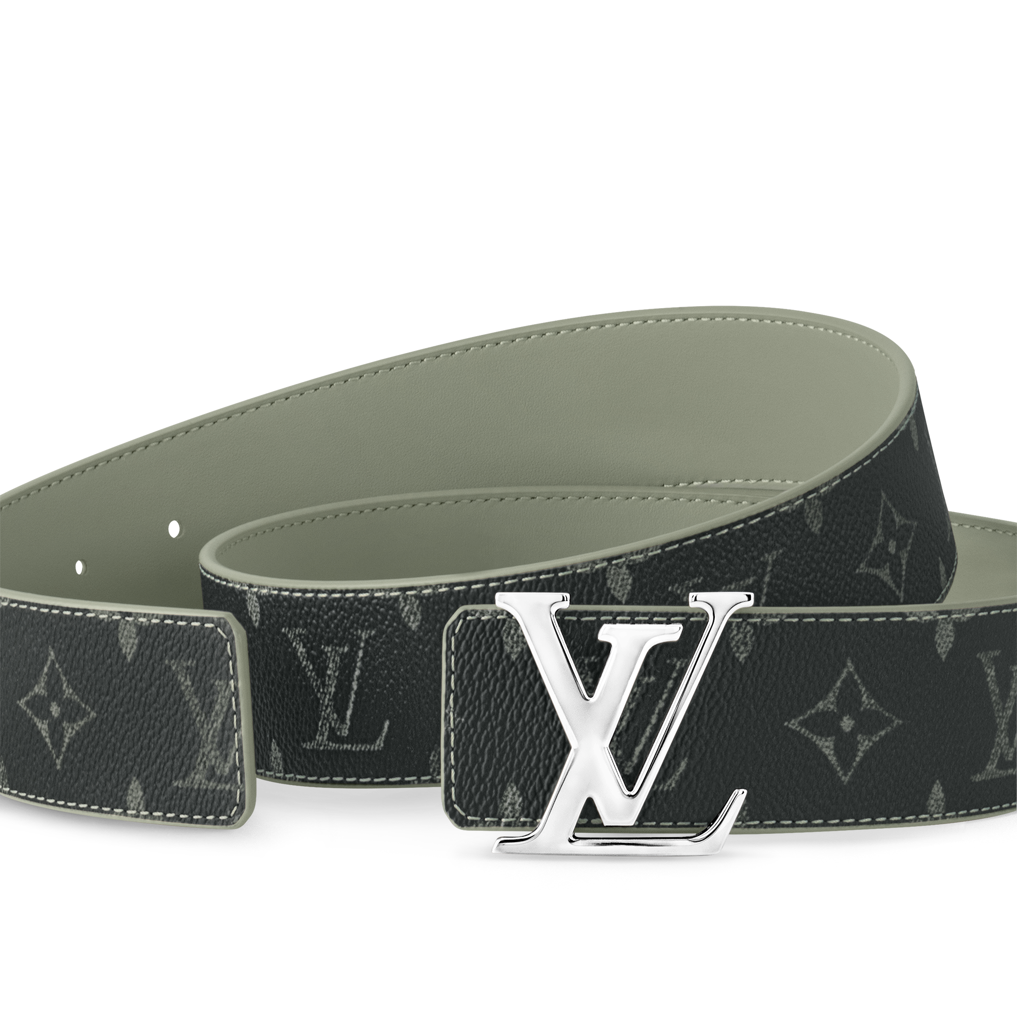 LV Initiales 40mm Reversible Belt  in Pria
