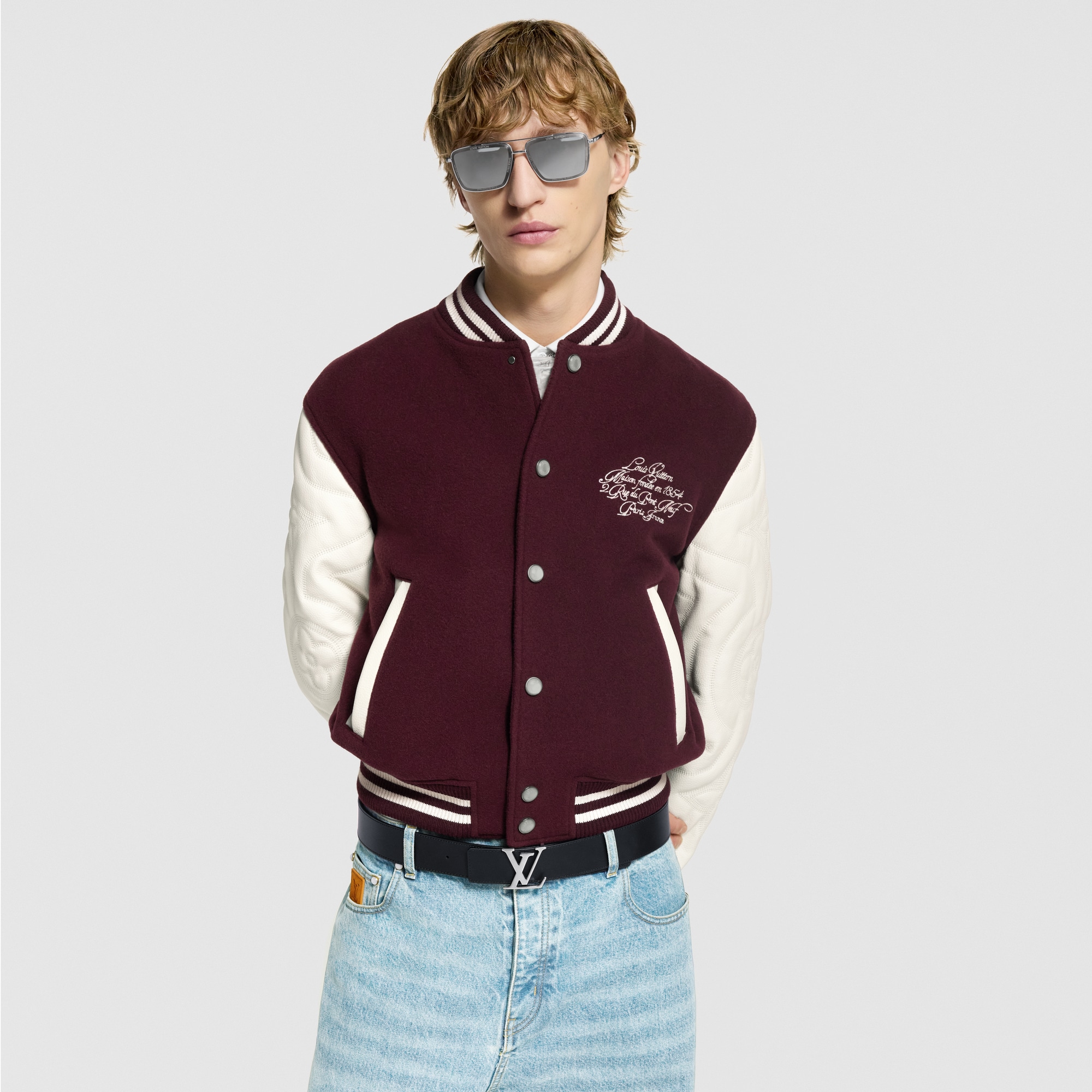 LV Initiales Blason 40mm Reversible Belt  in Pria