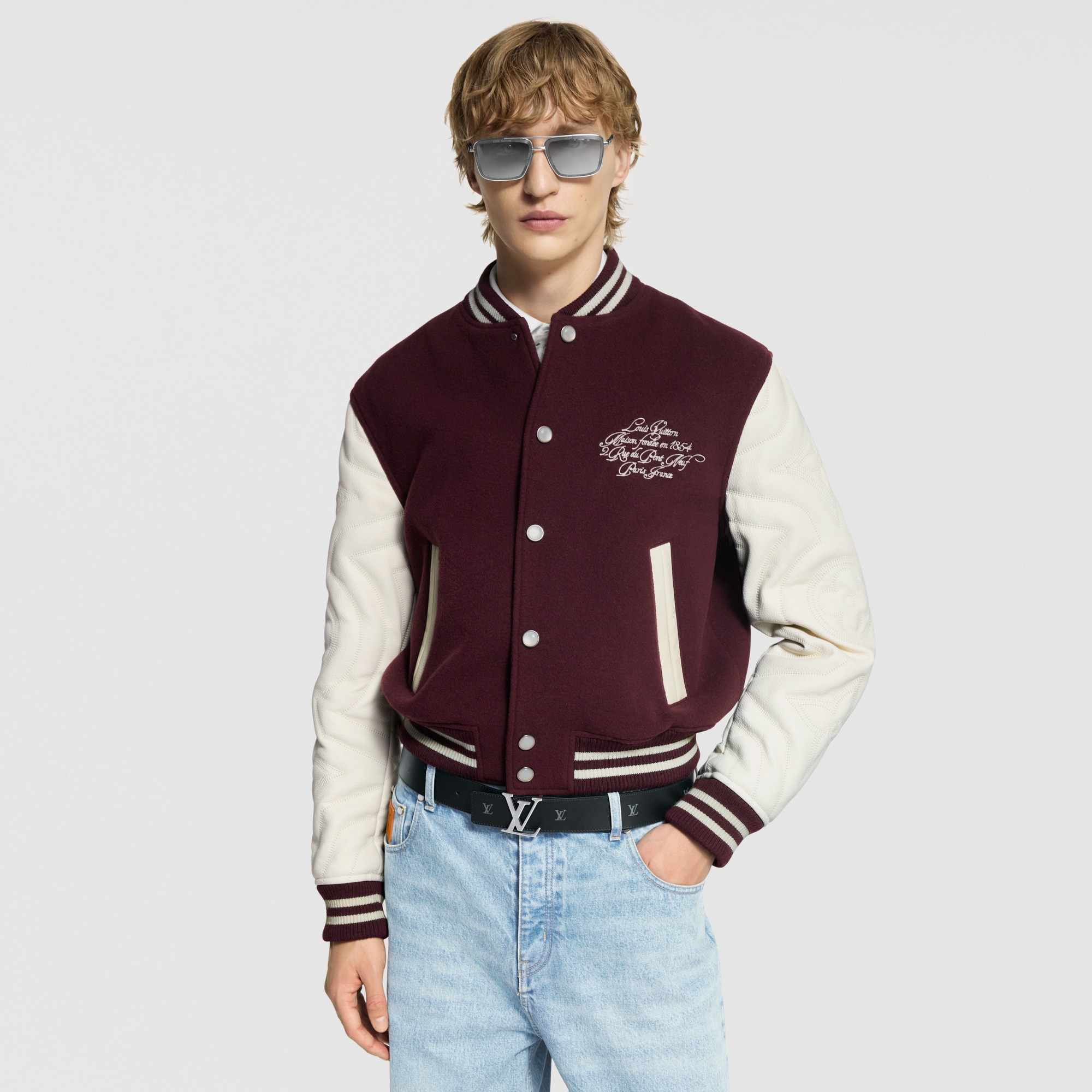 LV Initiales Blason 40mm Reversible Belt  in Pria