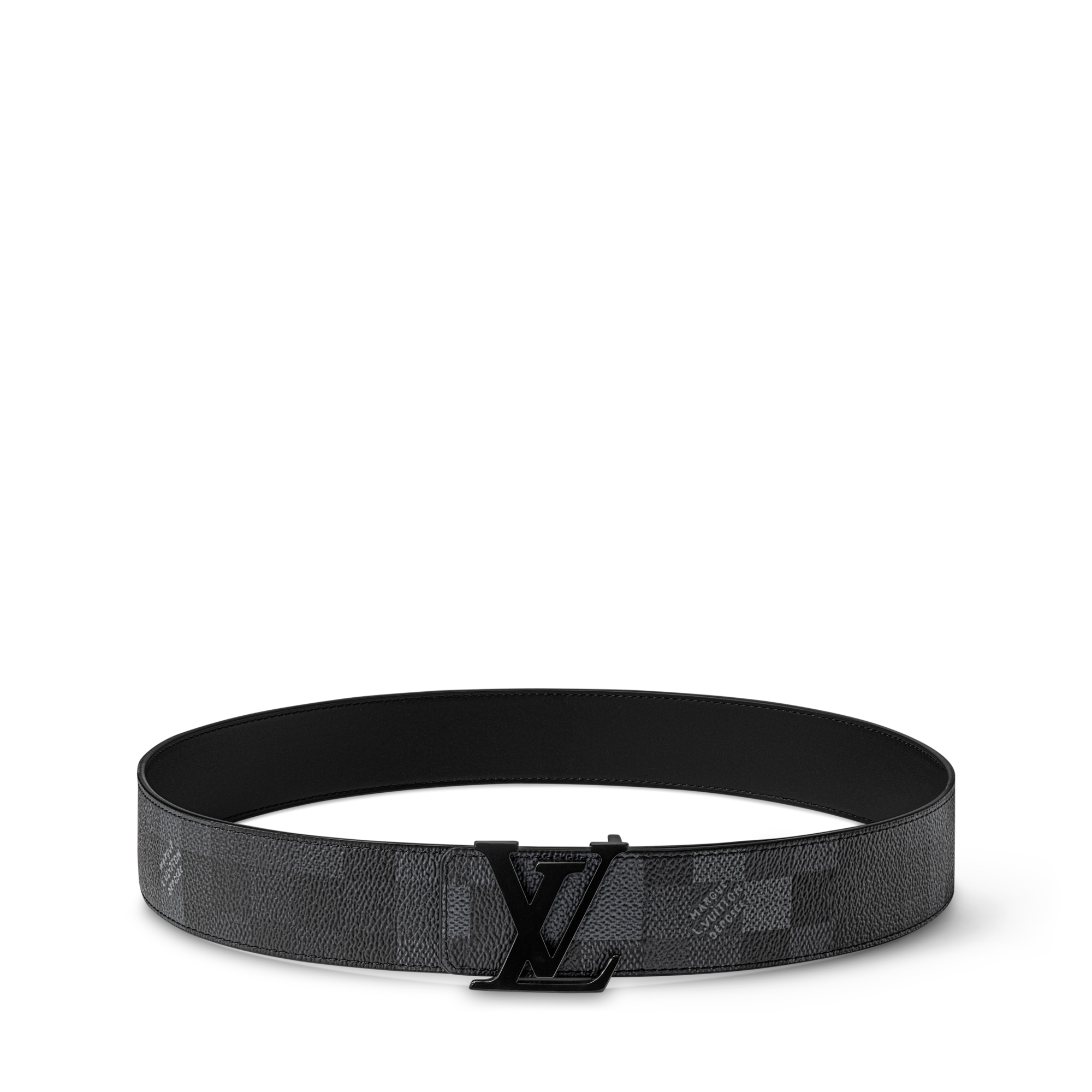 LV Initiales Damoflage 40mm Reversible Belt D16 in Pria