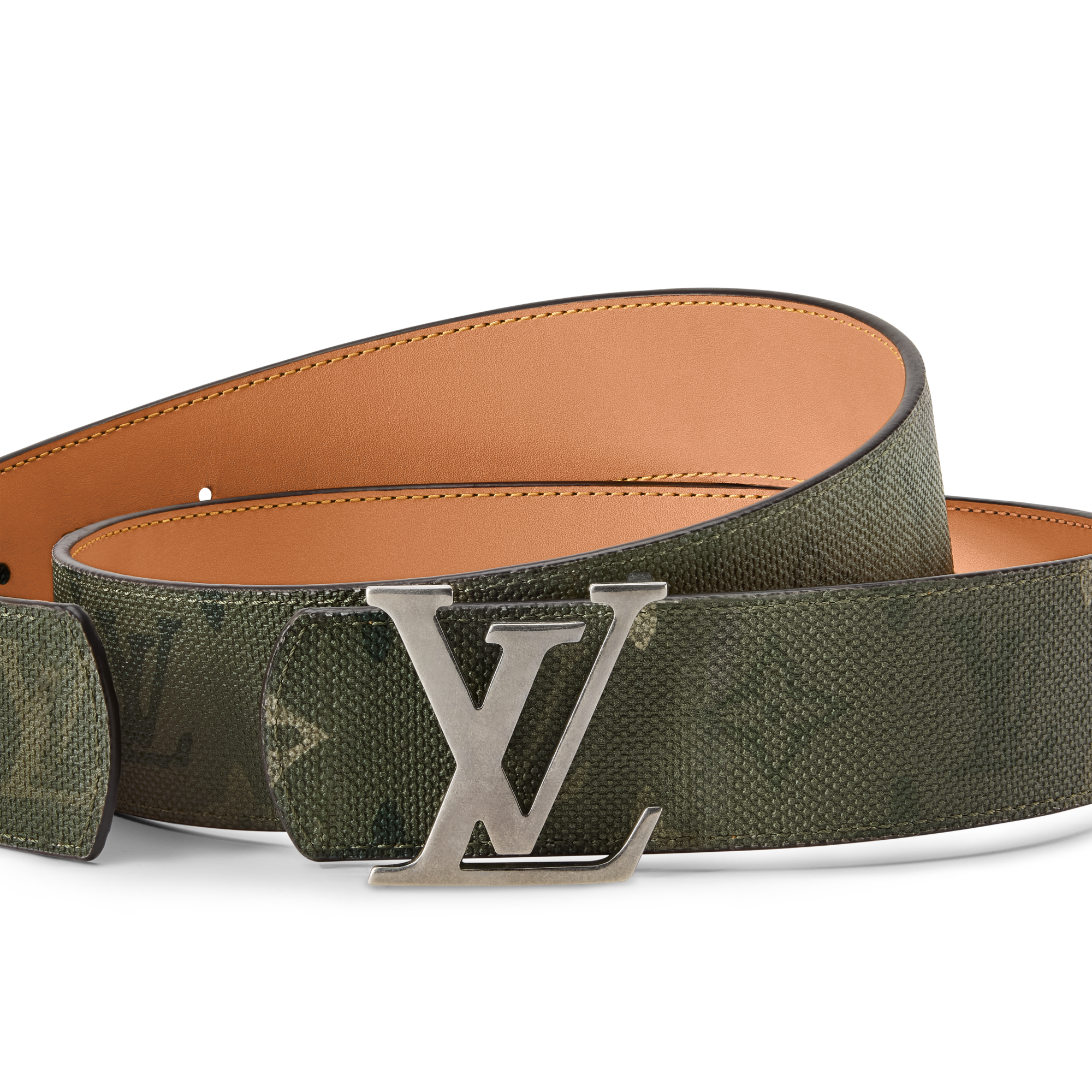LV Initiales Monogram Surplus 40mm Belt  in Pria