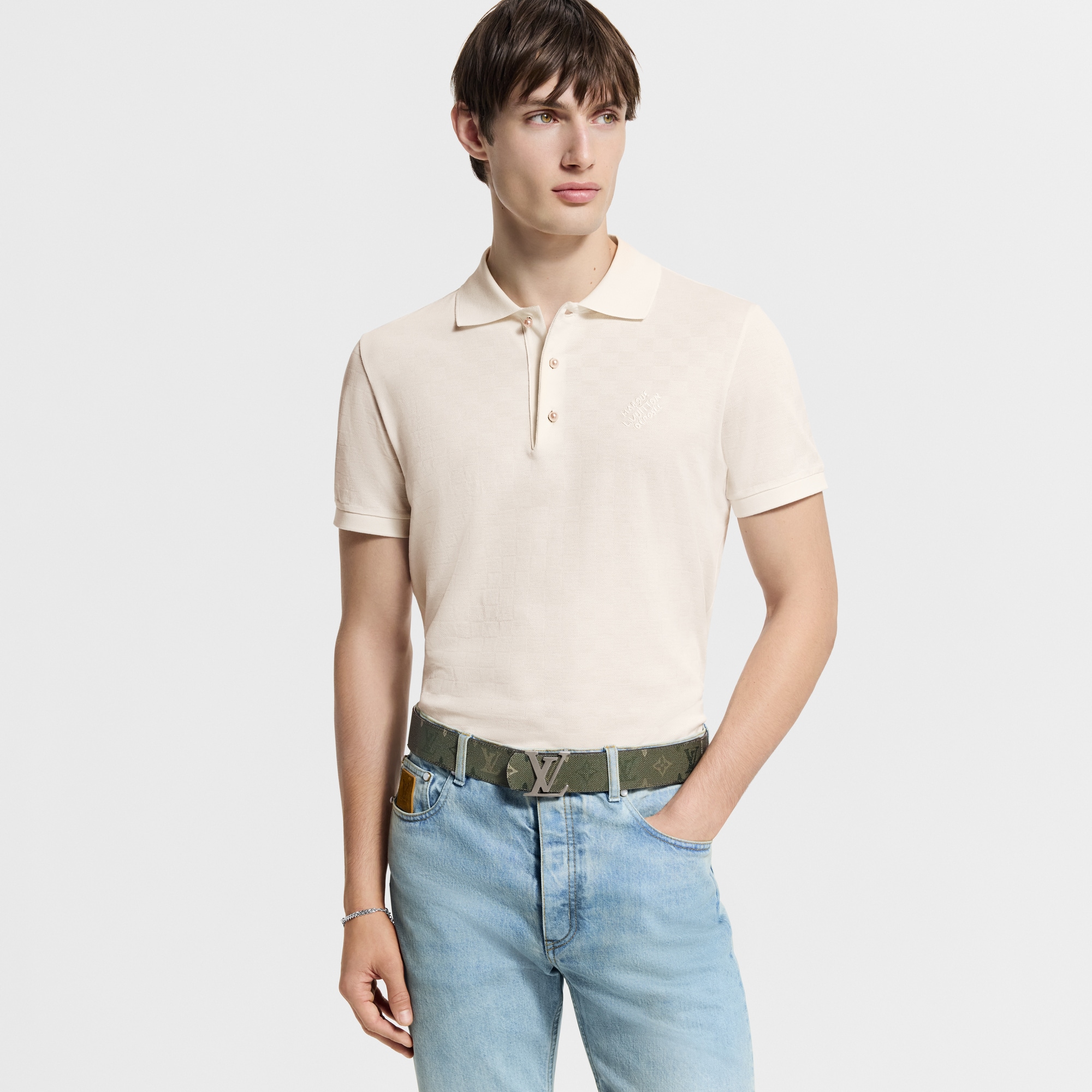 LV Initiales Monogram Surplus 40mm Belt  in Pria