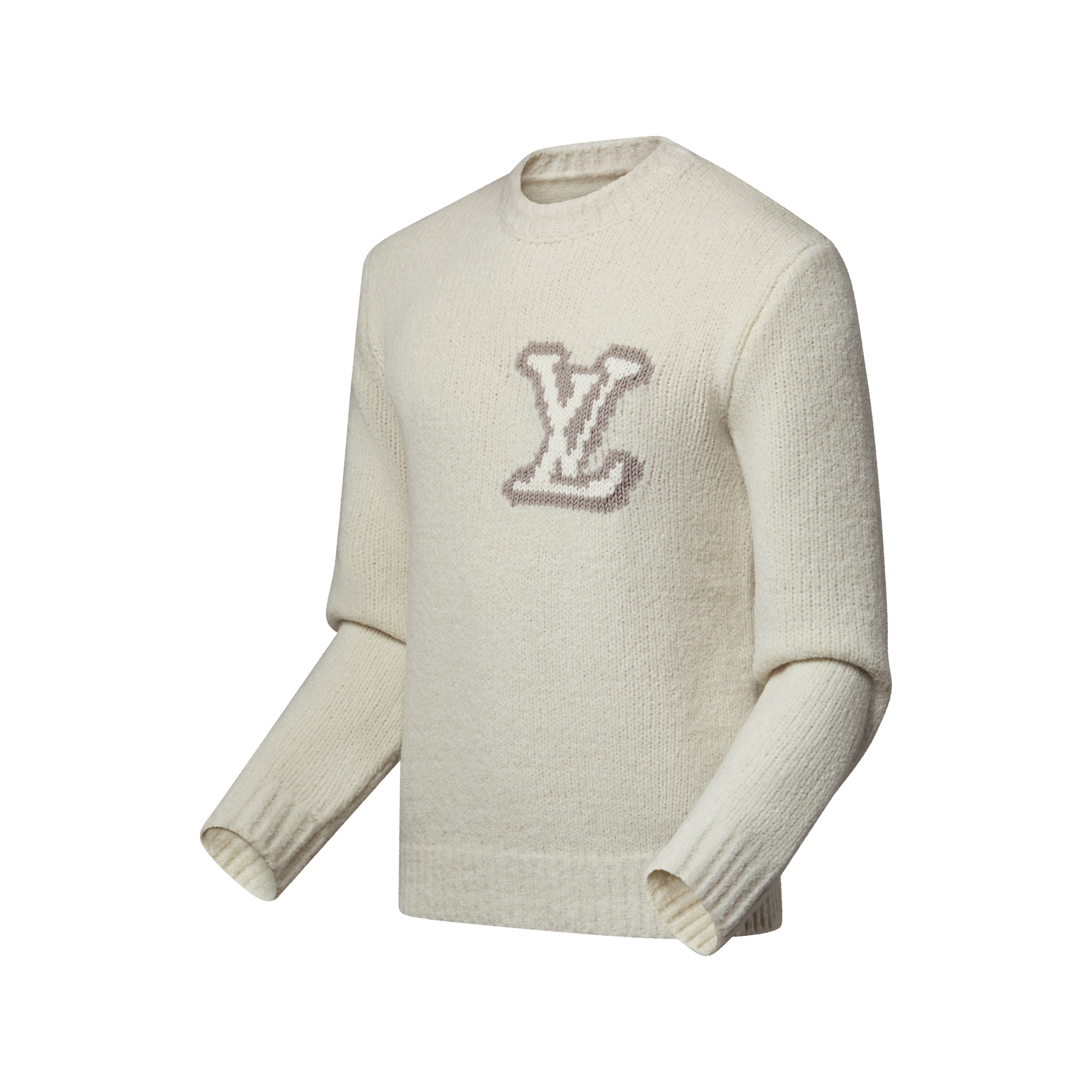 LV Intarsia Crewneck  in Pria