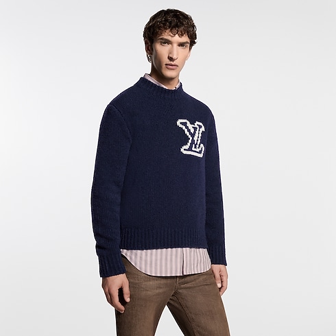 LV Intarsia Crewneck in Pria's Pakaian Semua Koleksi collections by Louis Vuitton (Perbesar produk)