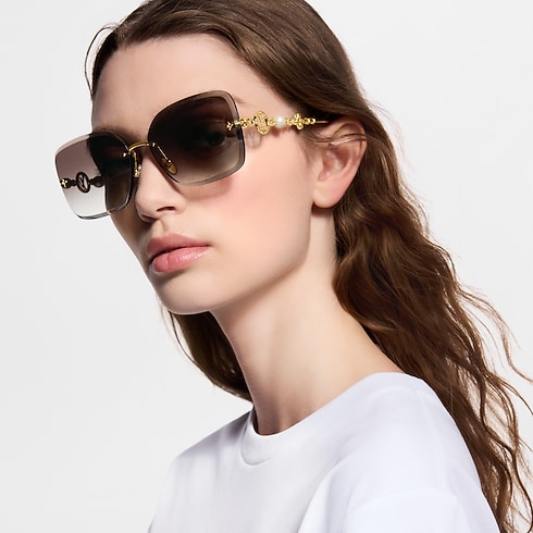 LV Jewel Pearl Square Sunglasses S00 in Wanita's Aksesori Eyewear collections by Louis Vuitton (Perbesar produk)