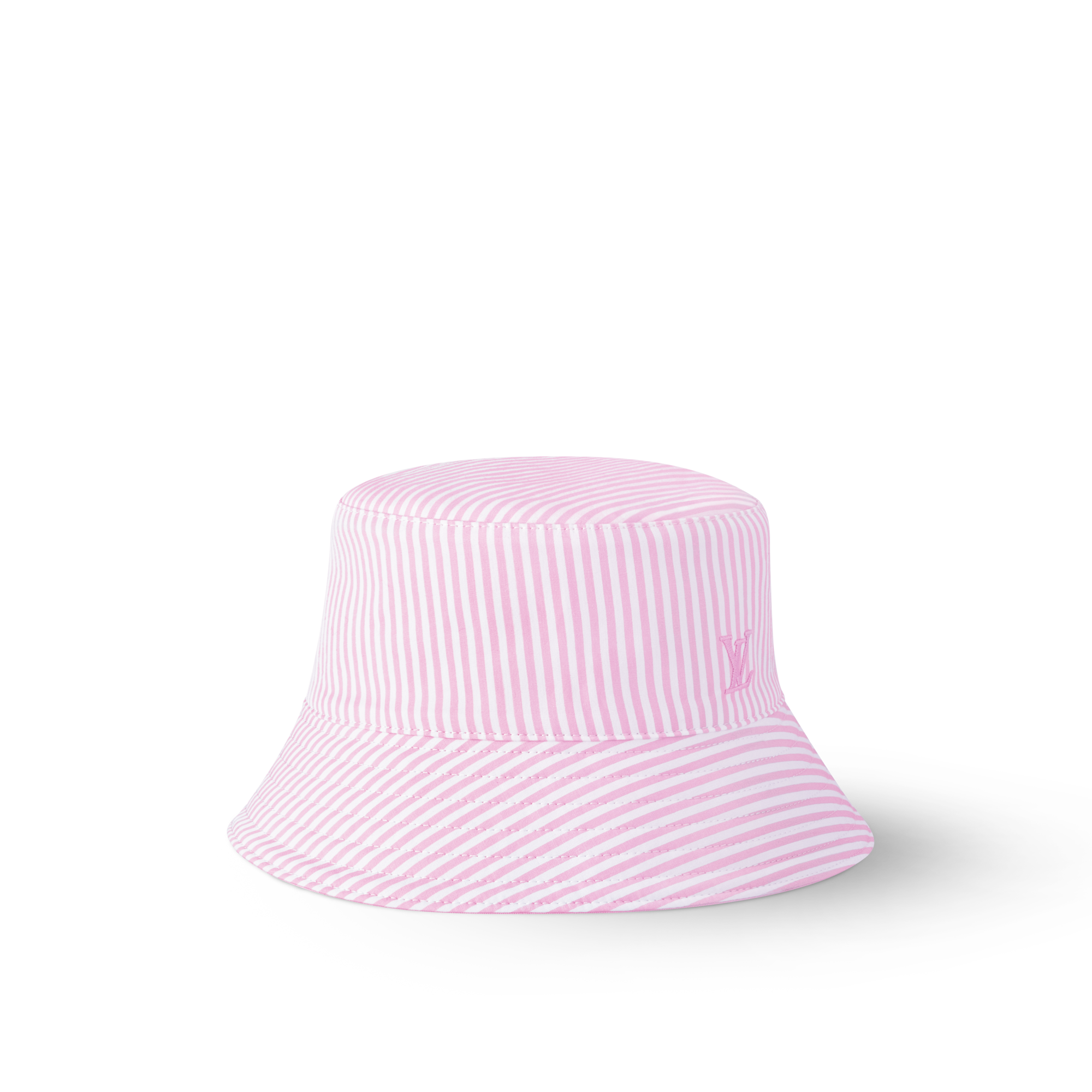 LV League Striped Bucket Hat S00 in Wanita