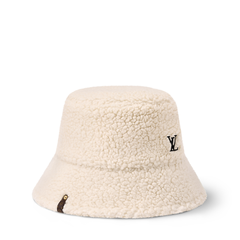 LV League Wool Bouclette Bucket Hat S00 in Wanita's Aksesori Topi, Sarung Tangan, dan Kaus Kaki collections by Louis Vuitton (Perbesar produk)