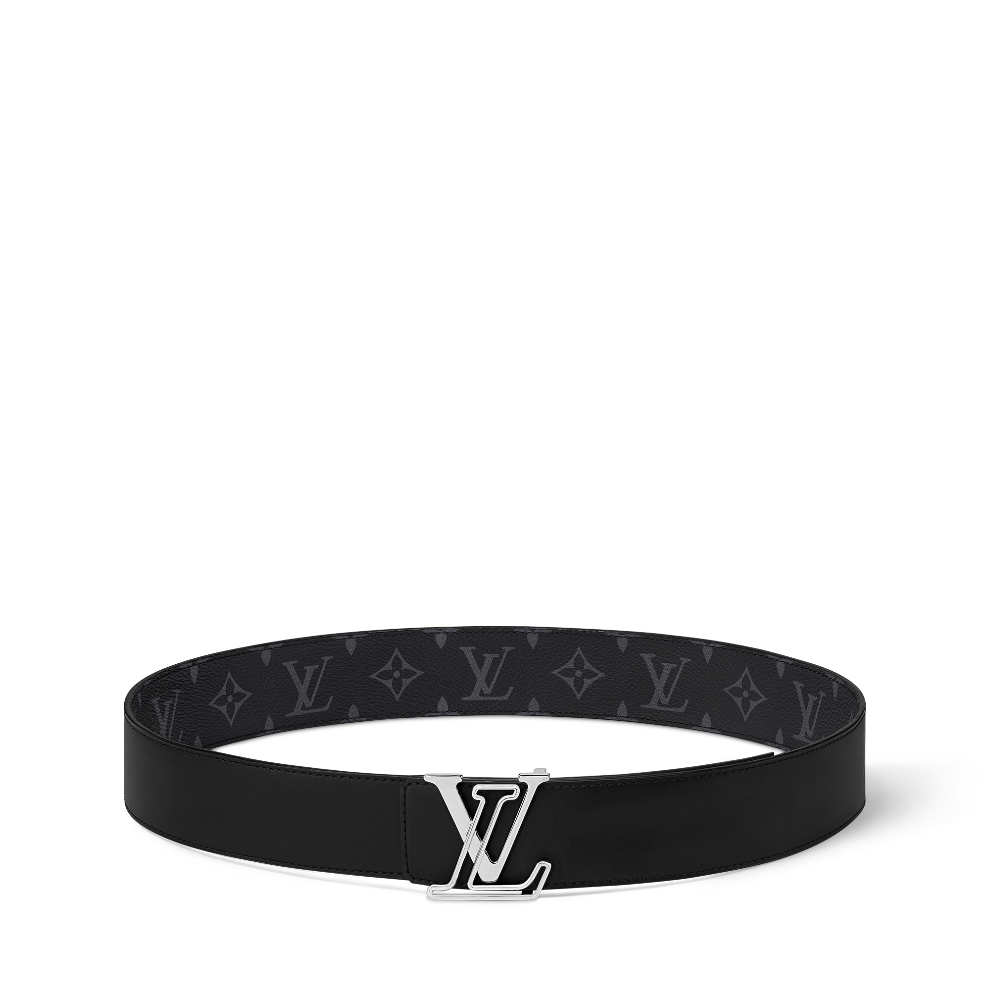 LV Line 40MM Reversible Belt Monogram Eclipse in Pria