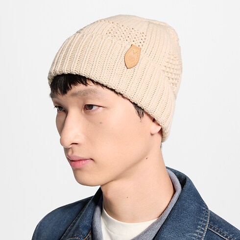 LV Malletier Knitted Beanie . in Men's Accessories Hats, Beanies and Gloves collections by Louis Vuitton (Product zoom)