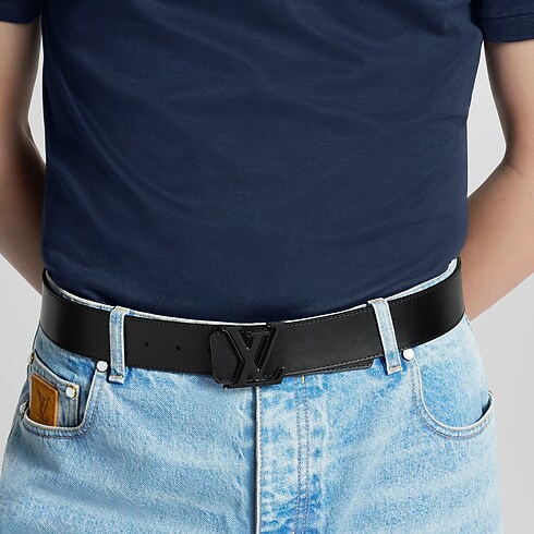 LV Optic 40mm Reversible Belt Monogram Eclipse in Men's Accessories Belts collections by Louis Vuitton (Product zoom)