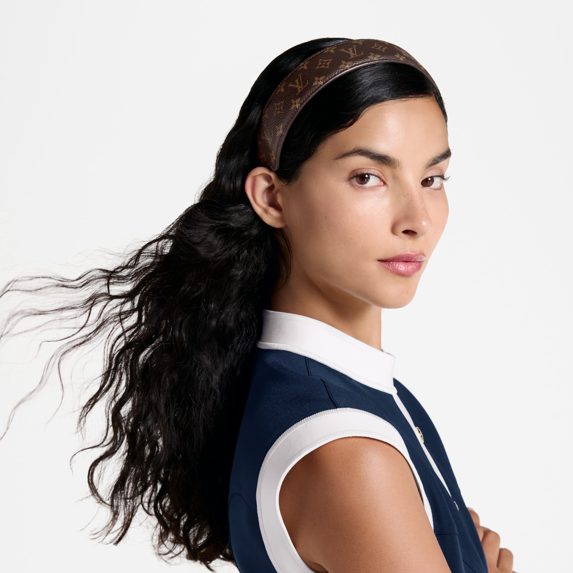LV Outline Headband S00 in Wanita