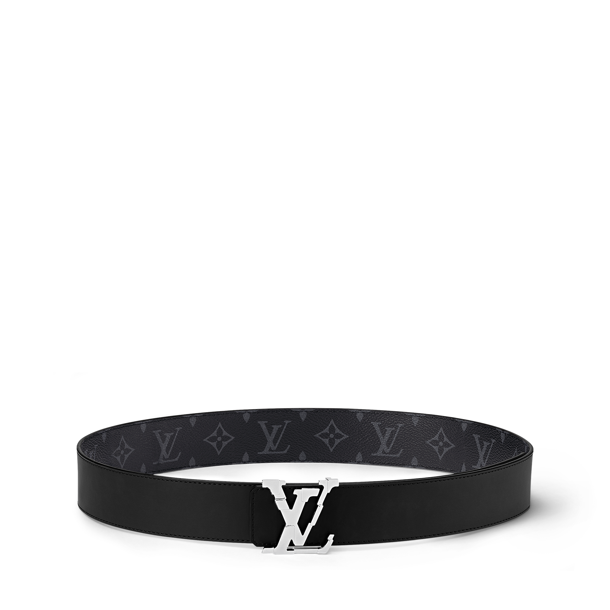 LV Pixel 40mm Reversible Belt Monogram Eclipse in Men